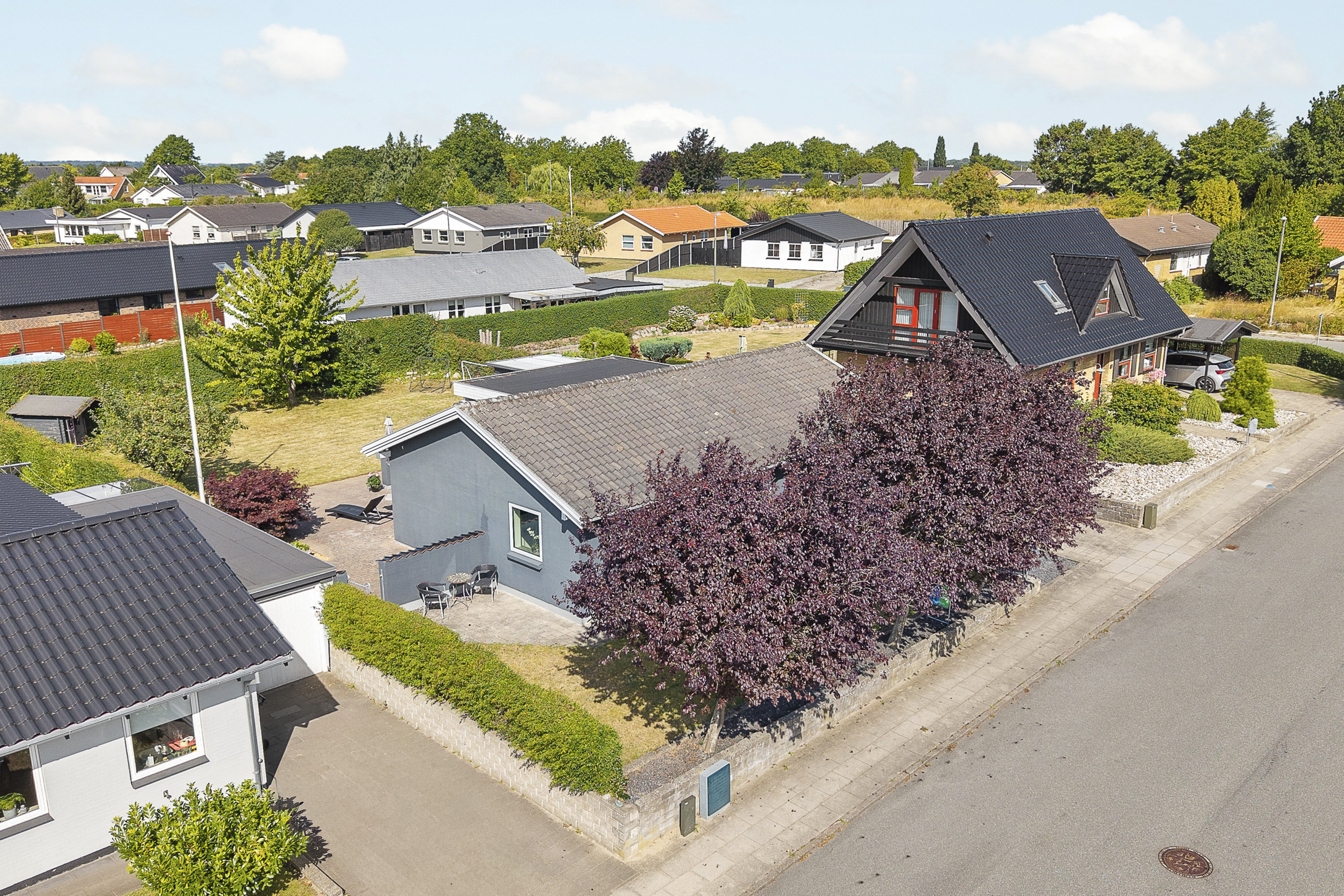 Fremhævet luftfoto billede i fuldskærmstilstand. Billede af Karlavej 22, 5270 Odense N
