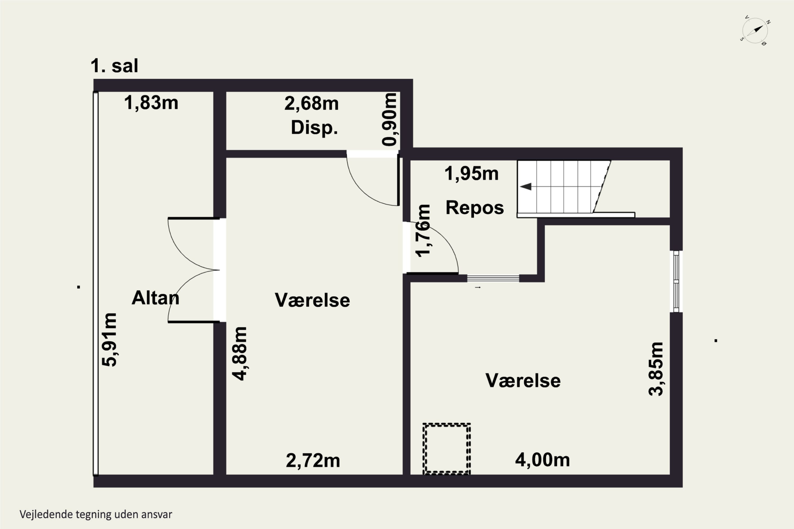 Plantegninger billede af Skovstien 3, Lobbæk, 3720 Aakirkeby