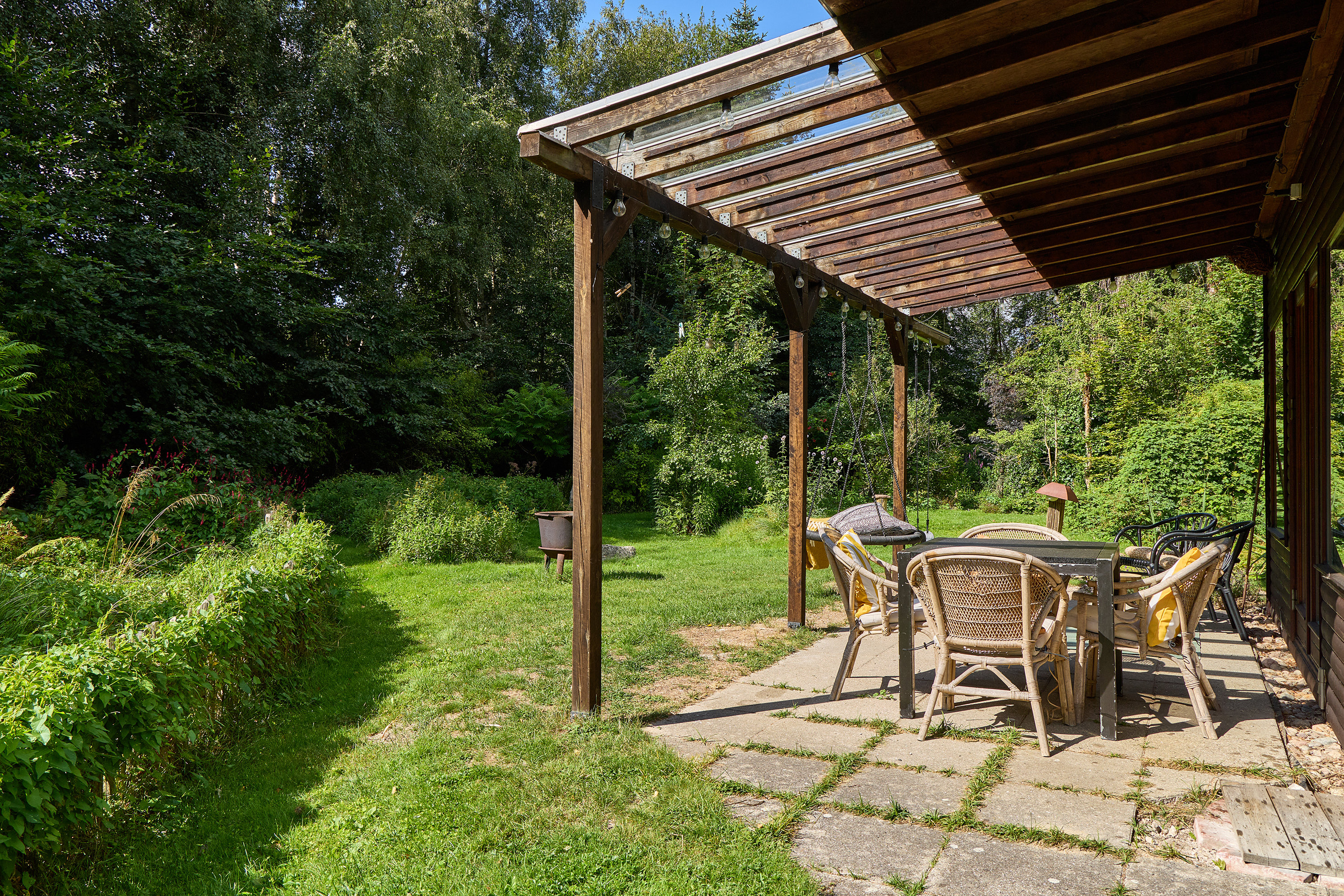 Fremhævet terrasse billede i fuldskærmstilstand. Billede af Egevang 6, Østrup, 3670 Veksø Sjælland