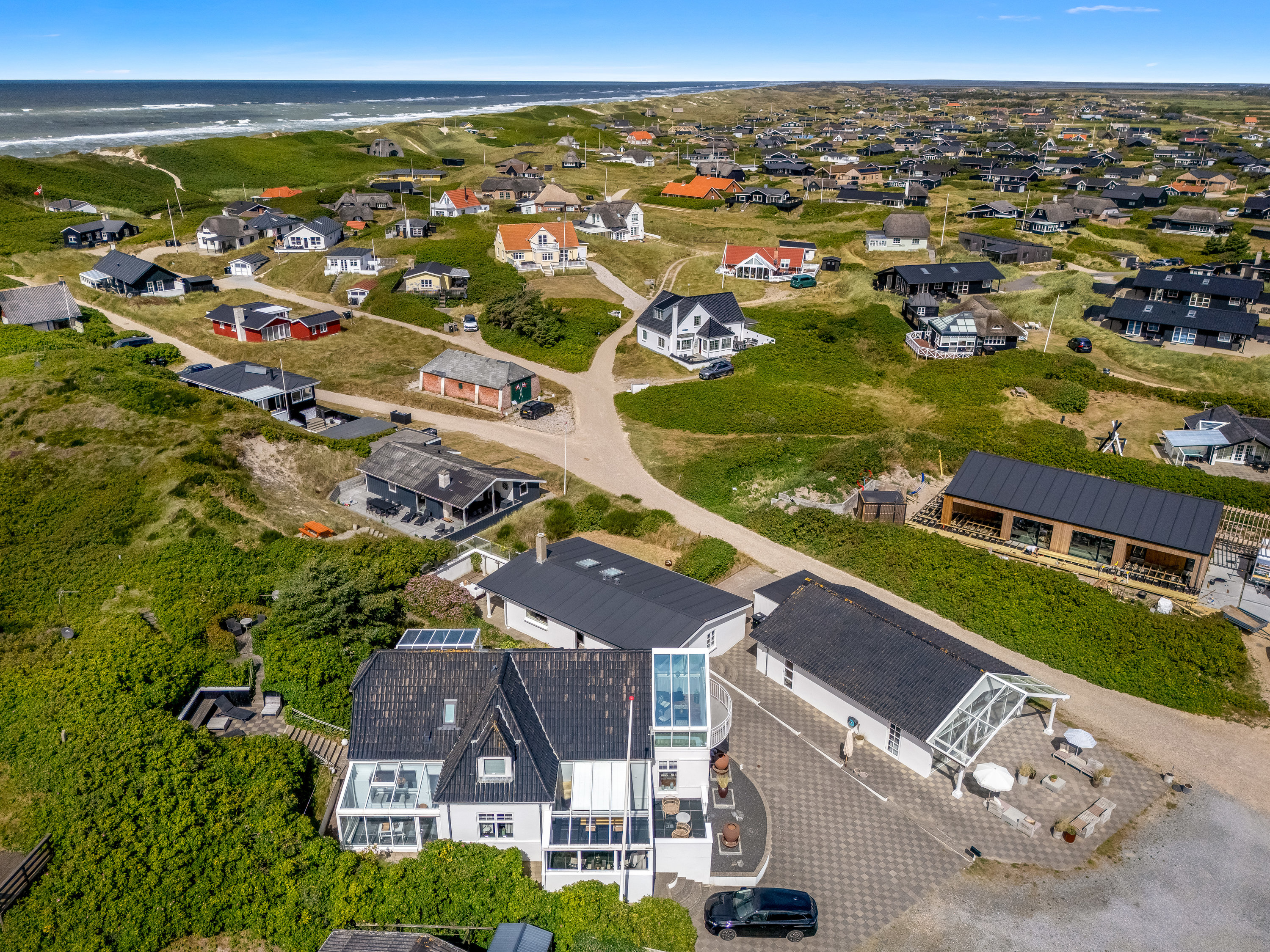 Fremhævet luftfoto billede i fuldskærmstilstand. Billede af Lodbergsvej 313 og 315, Søndervig, 6950 Ringkøbing