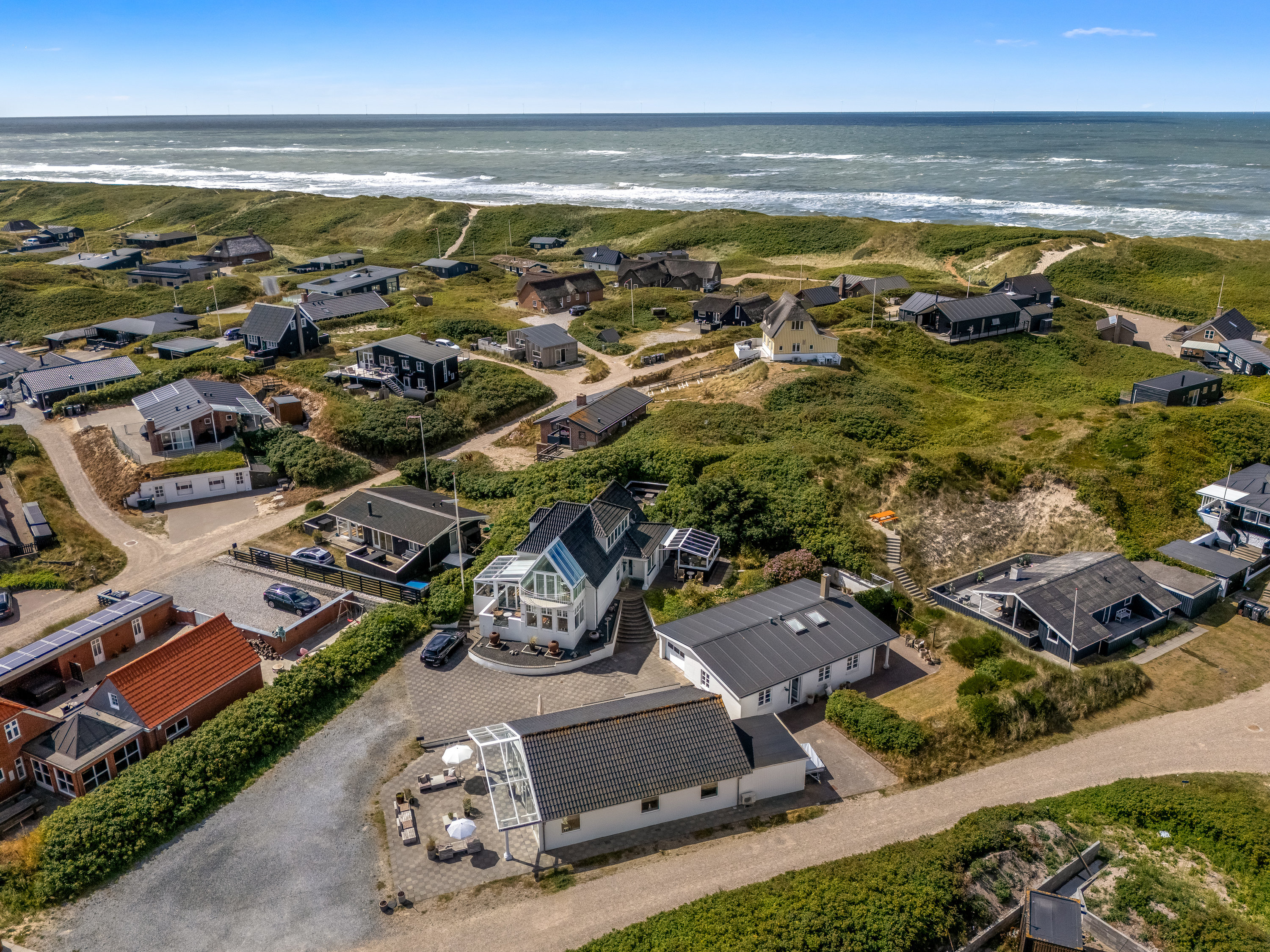 Fremhævet luftfoto billede i fuldskærmstilstand. Billede af Lodbergsvej 313 og 315, Søndervig, 6950 Ringkøbing