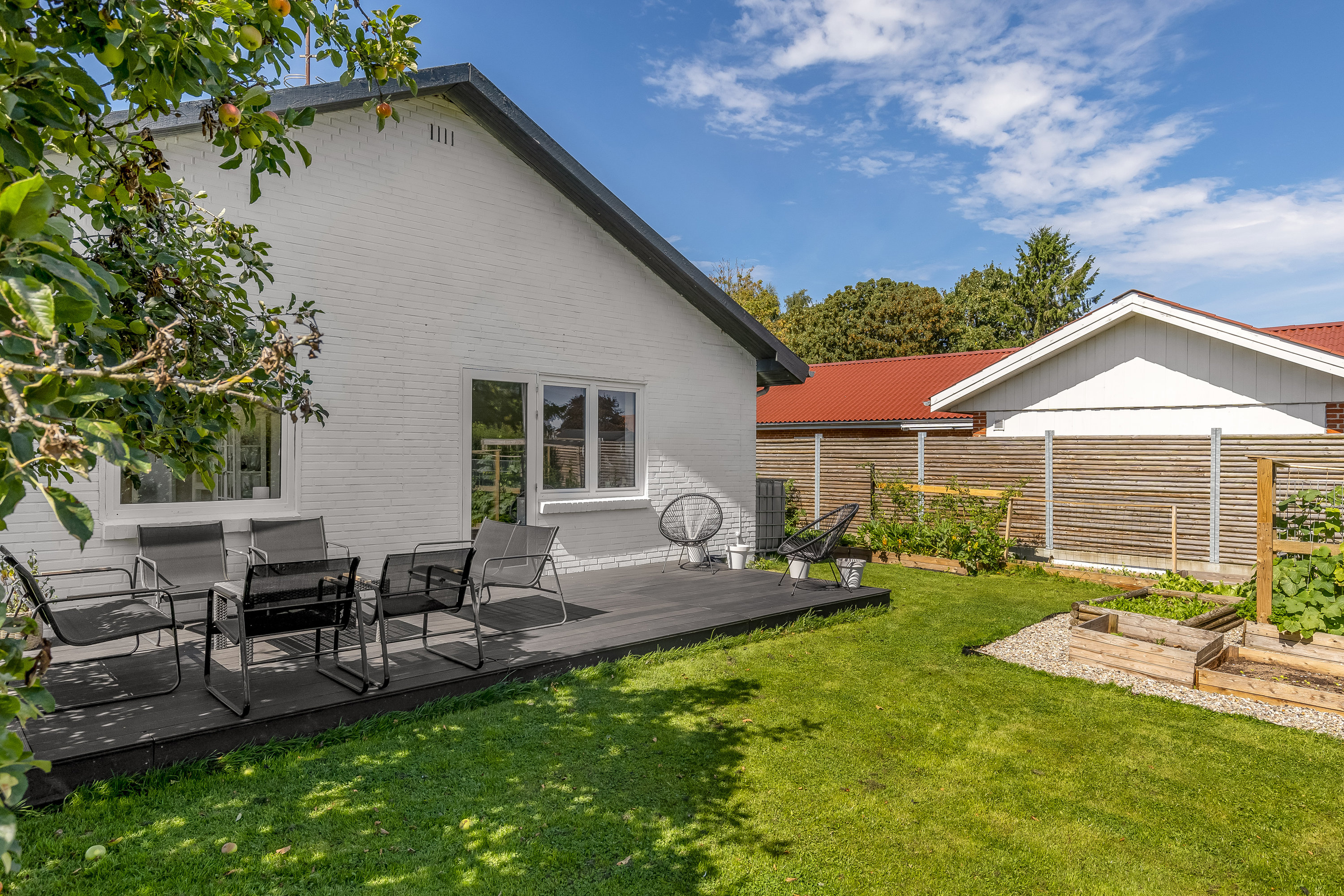 Fremhævet terrasse billede i fuldskærmstilstand. Billede af Kærvej 34, Jejsing, 6270 Tønder