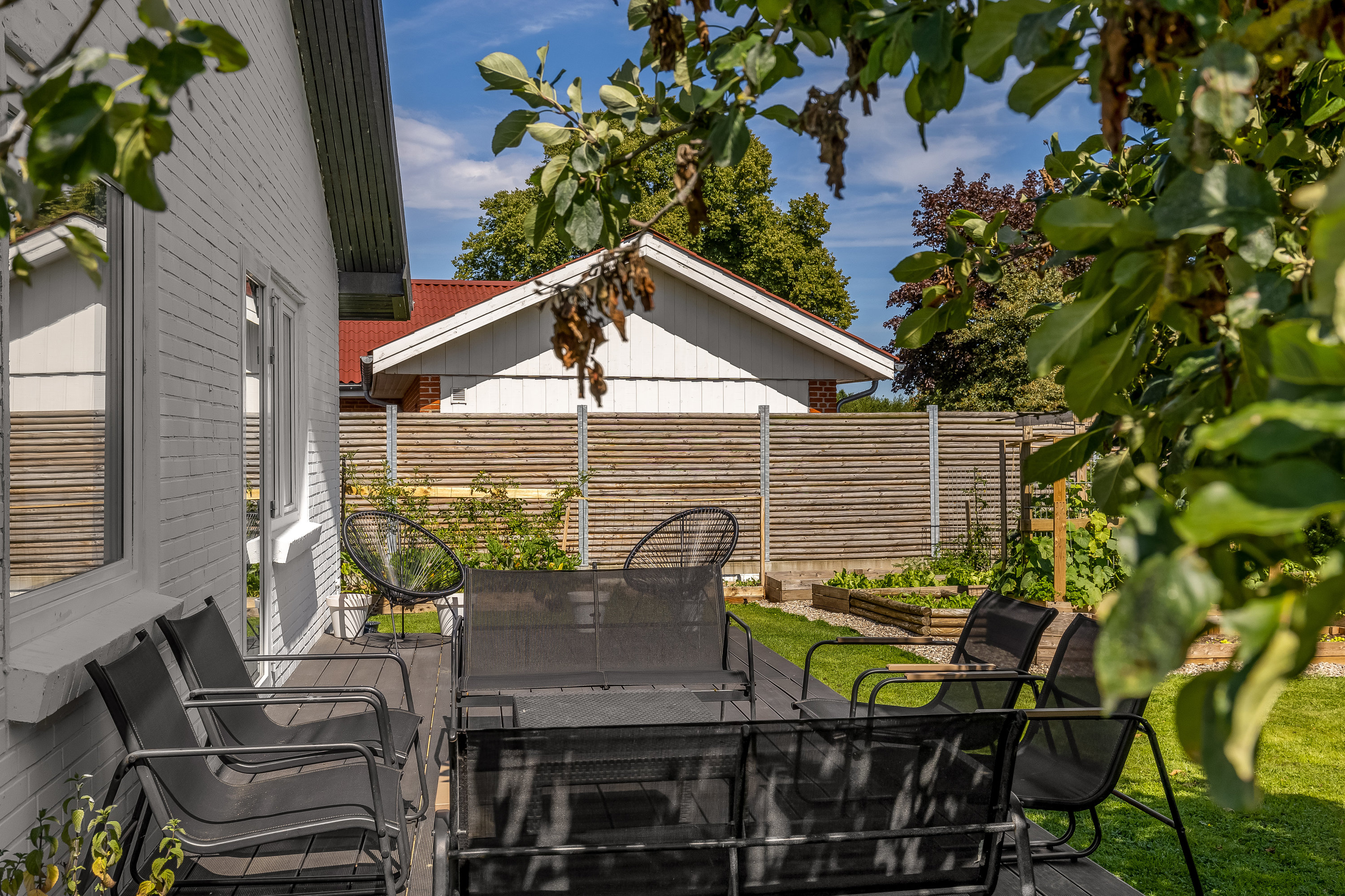 Fremhævet terrasse billede i fuldskærmstilstand. Billede af Kærvej 34, Jejsing, 6270 Tønder