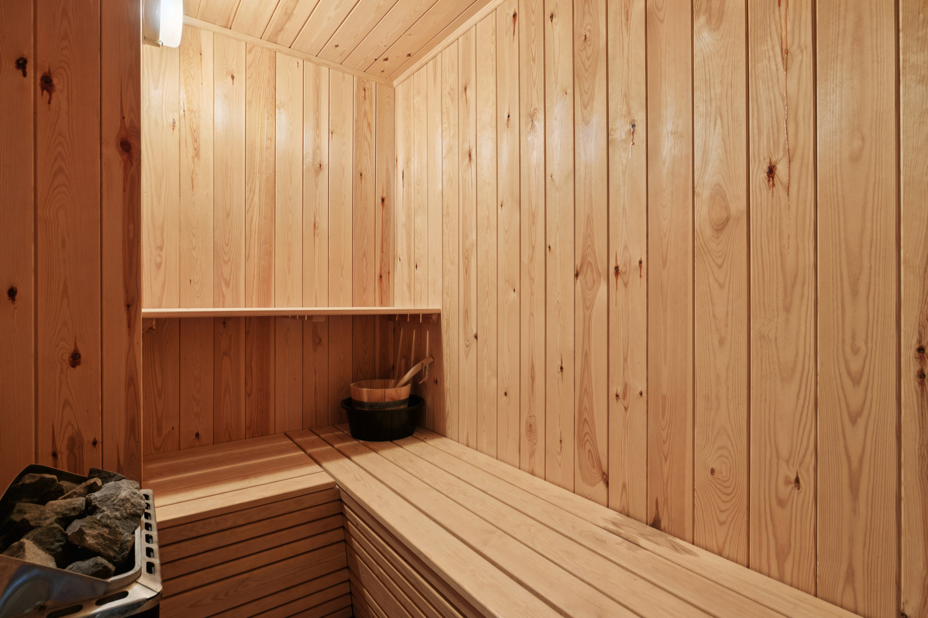 Fremhævet sauna billede i fuldskærmstilstand. Billede af Fl. Junckers Vej 11, 8970 Havndal
