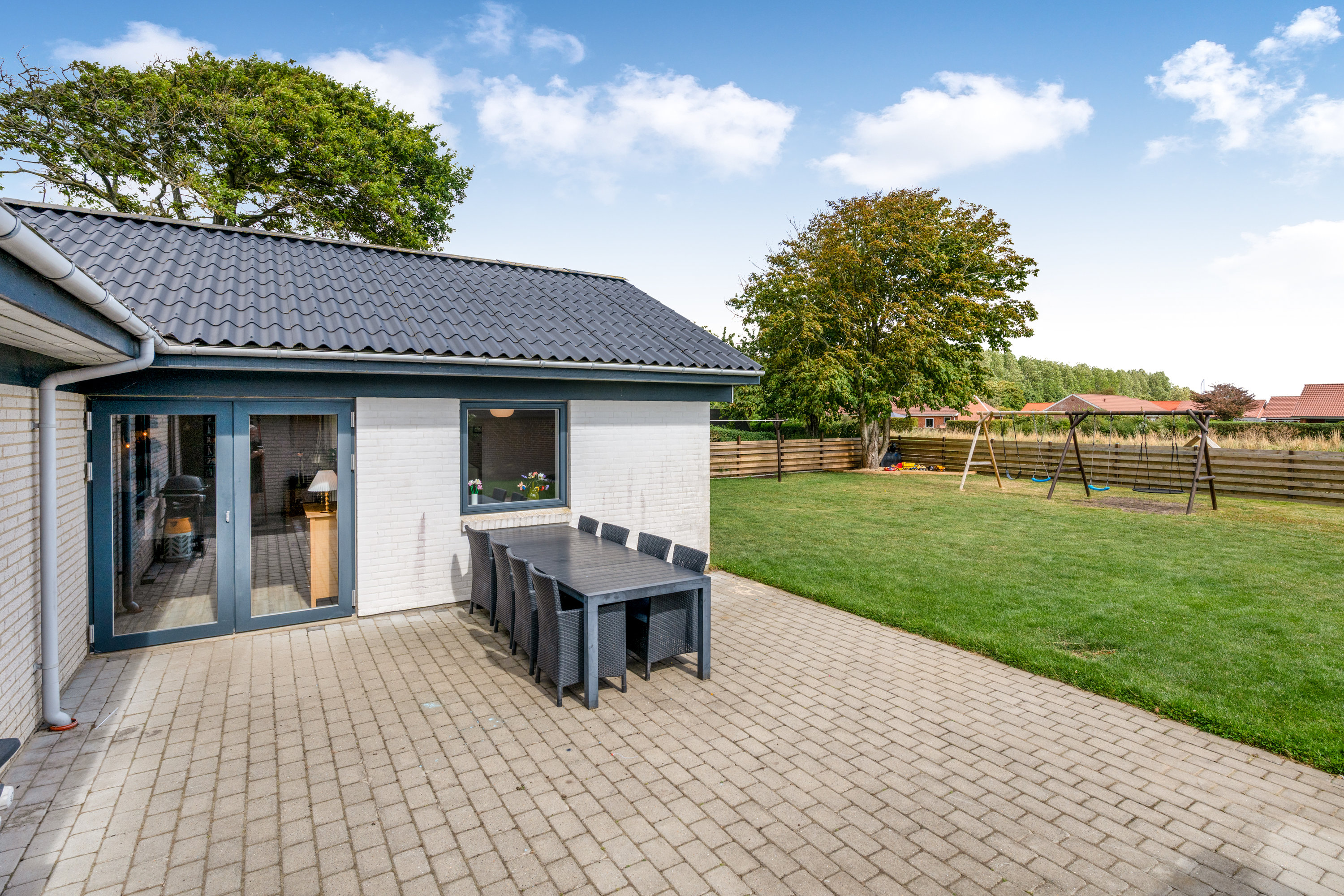 Fremhævet terrasse billede i fuldskærmstilstand. Billede af Markledet 61, 6950 Ringkøbing