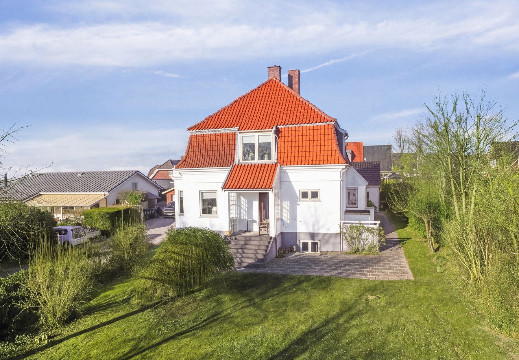 Fremhævet set fra haven billede i fuldskærmstilstand. Billede af Ll Karlsmindevej 11, 3390 Hundested