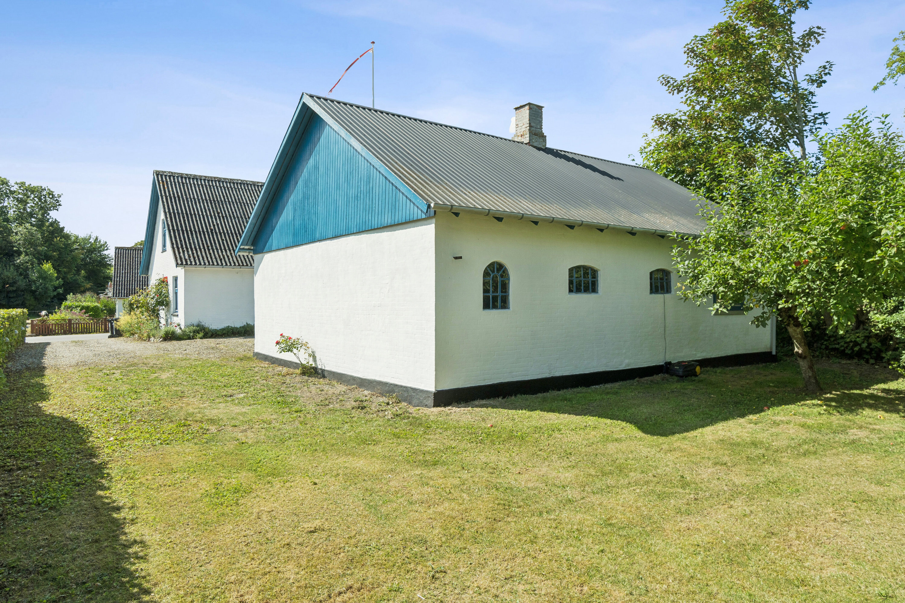 Fremhævet set fra haven billede i fuldskærmstilstand. Billede af Hårslevvej 22, Hårslev, 4262 Sandved