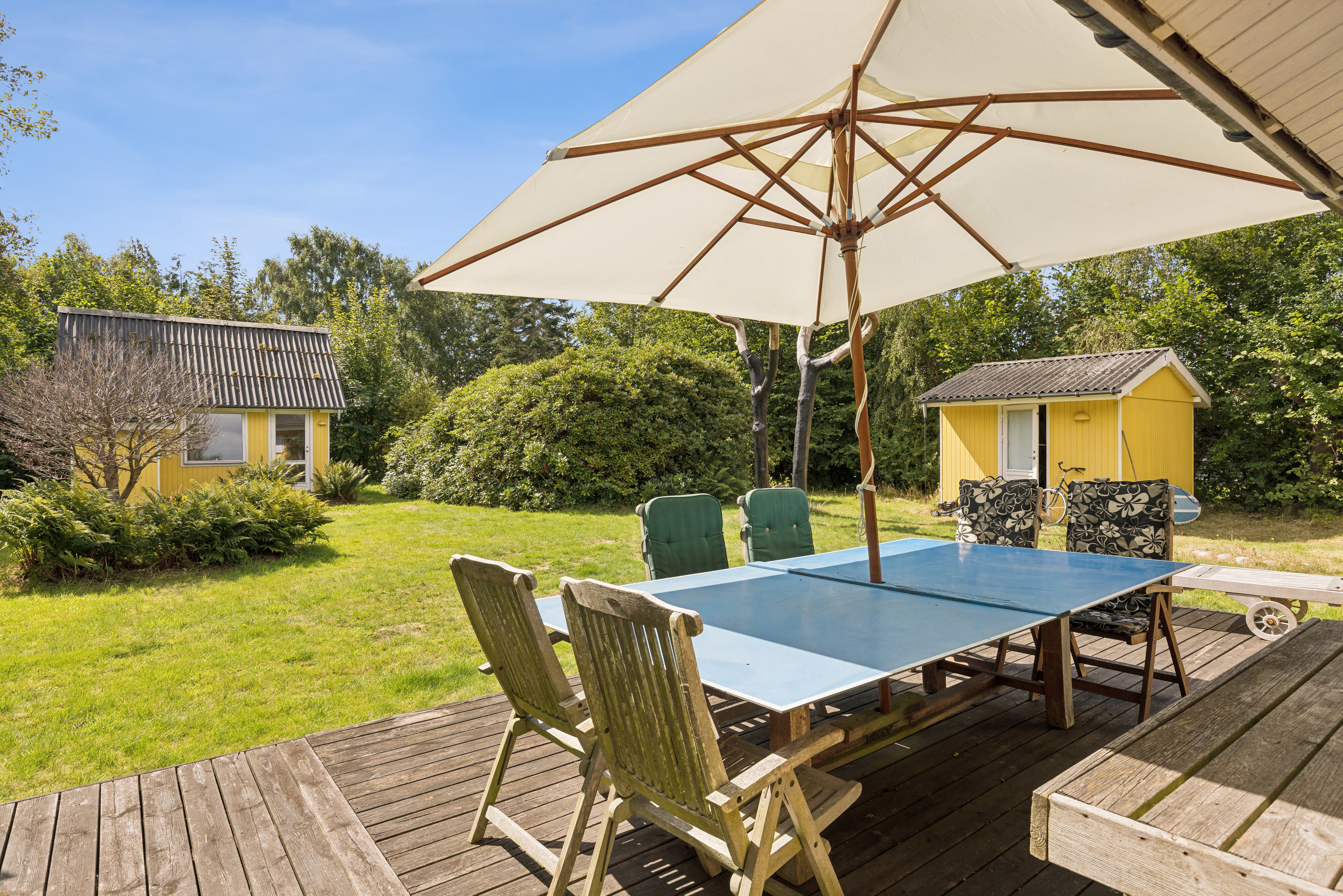 Fremhævet overdækket terrasse billede i fuldskærmstilstand. Billede af Kongepartens Strandvej 57, Ellinge Lyng, 4560 Vig