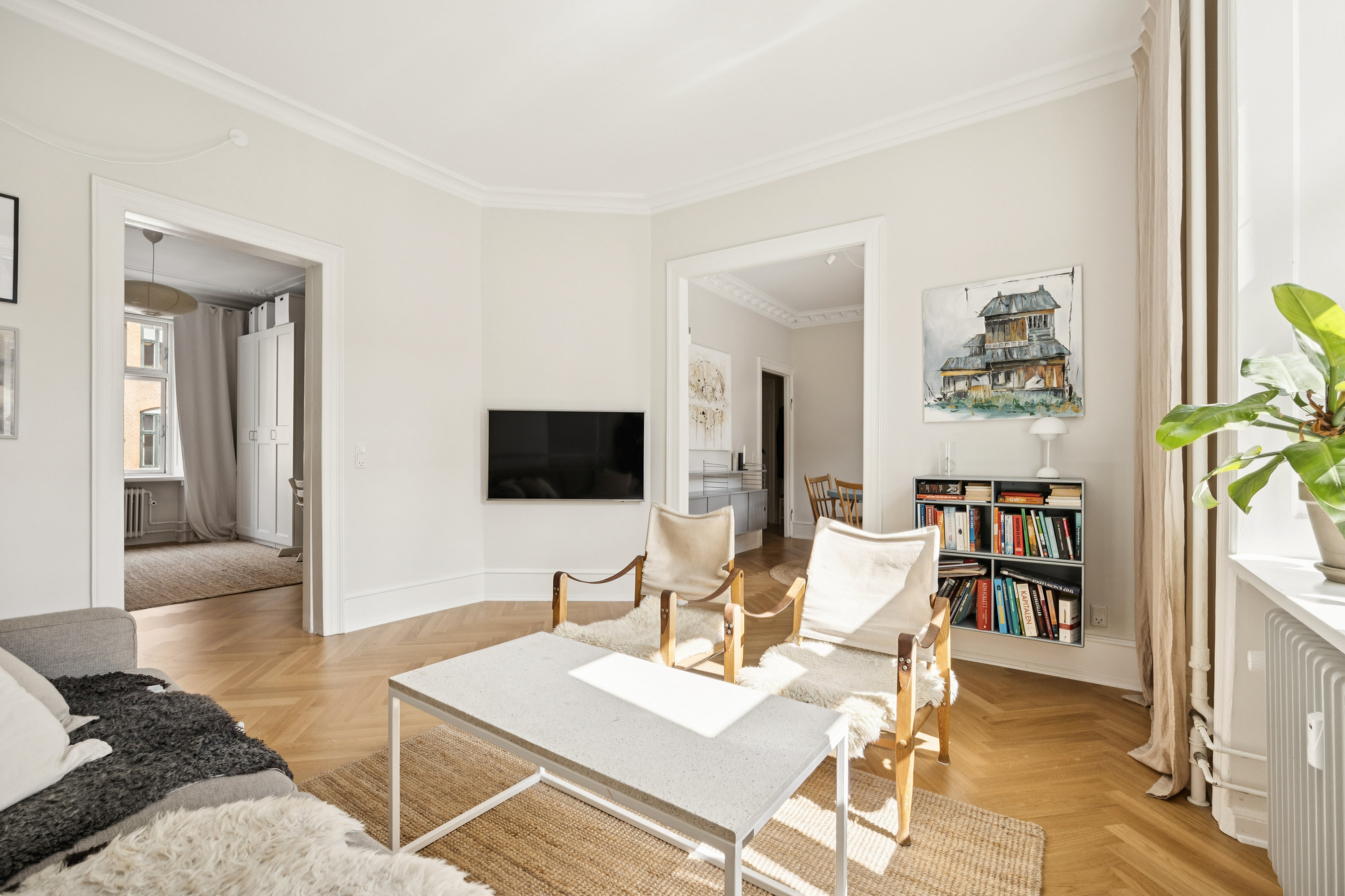 Fremhævet stue billede i fuldskærmstilstand. Billede af Forchhammersvej 25, 1. th., 1920 Frederiksberg C
