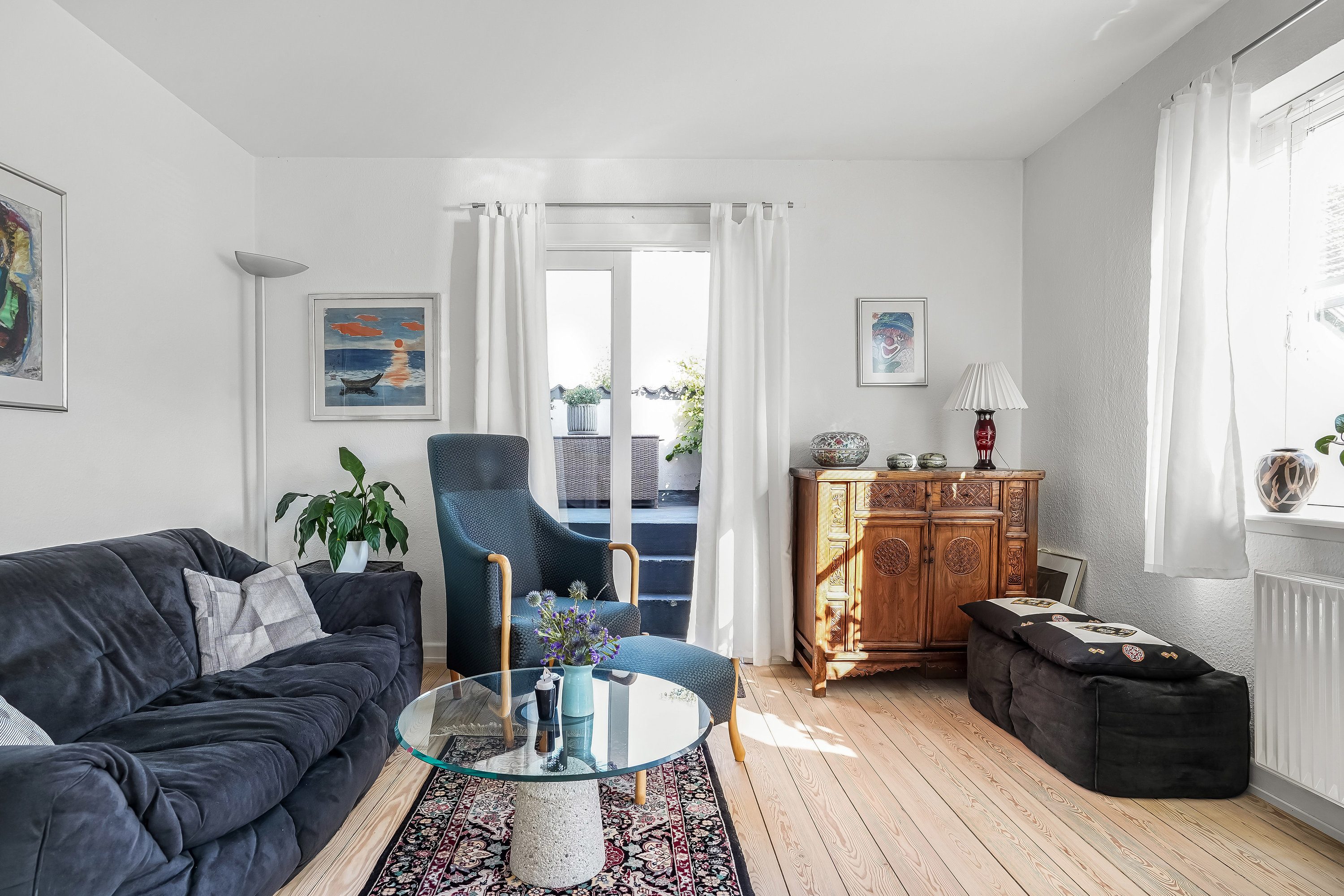Fremhævet stue billede i fuldskærmstilstand. Billede af Vissenbjergvej 22, Tommerup St, 5690 Tommerup