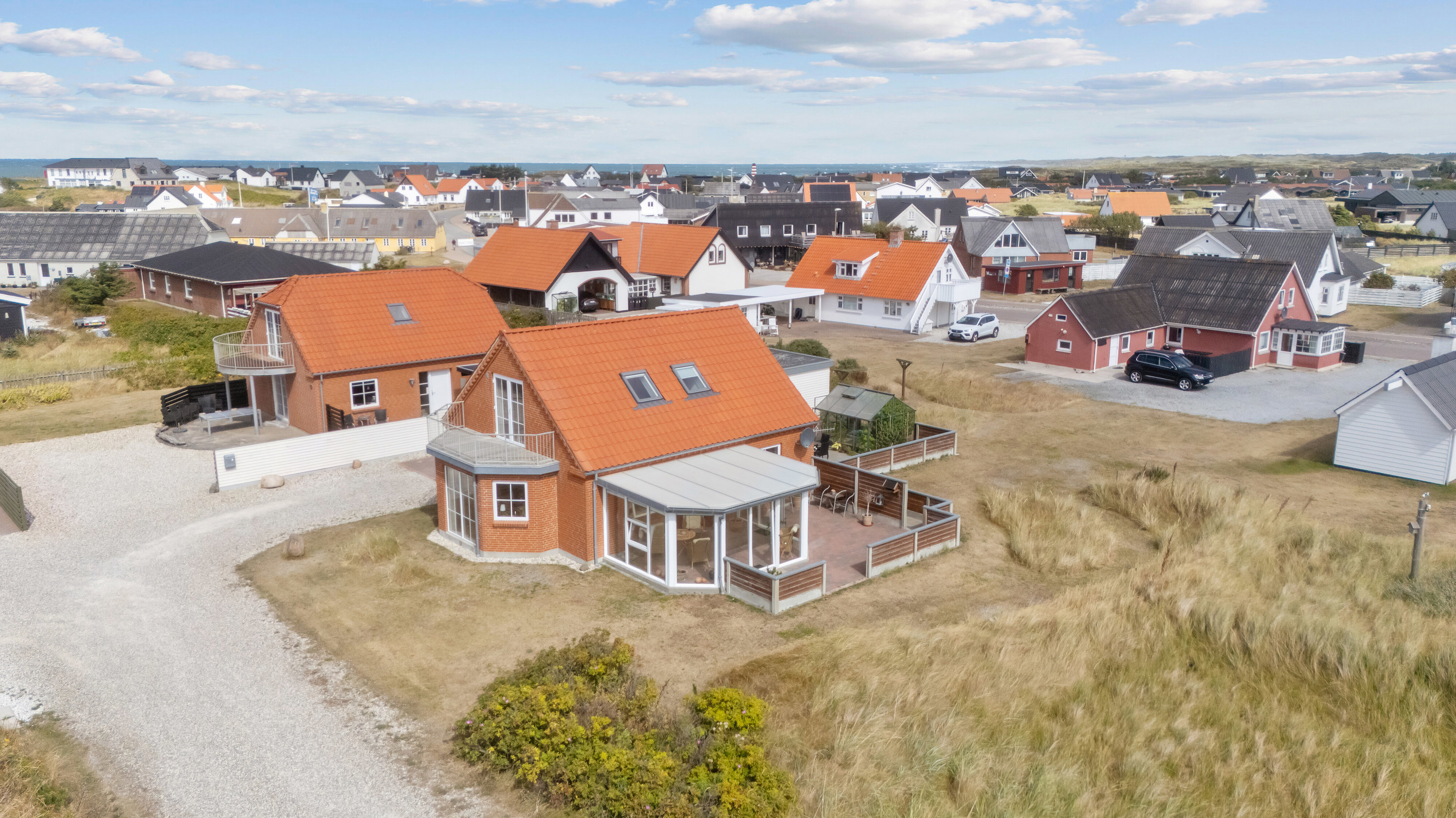 Fremhævet luftfoto billede i fuldskærmstilstand. Billede af Jørgen Hedes Vej 8, Vorupør, 7700 Thisted