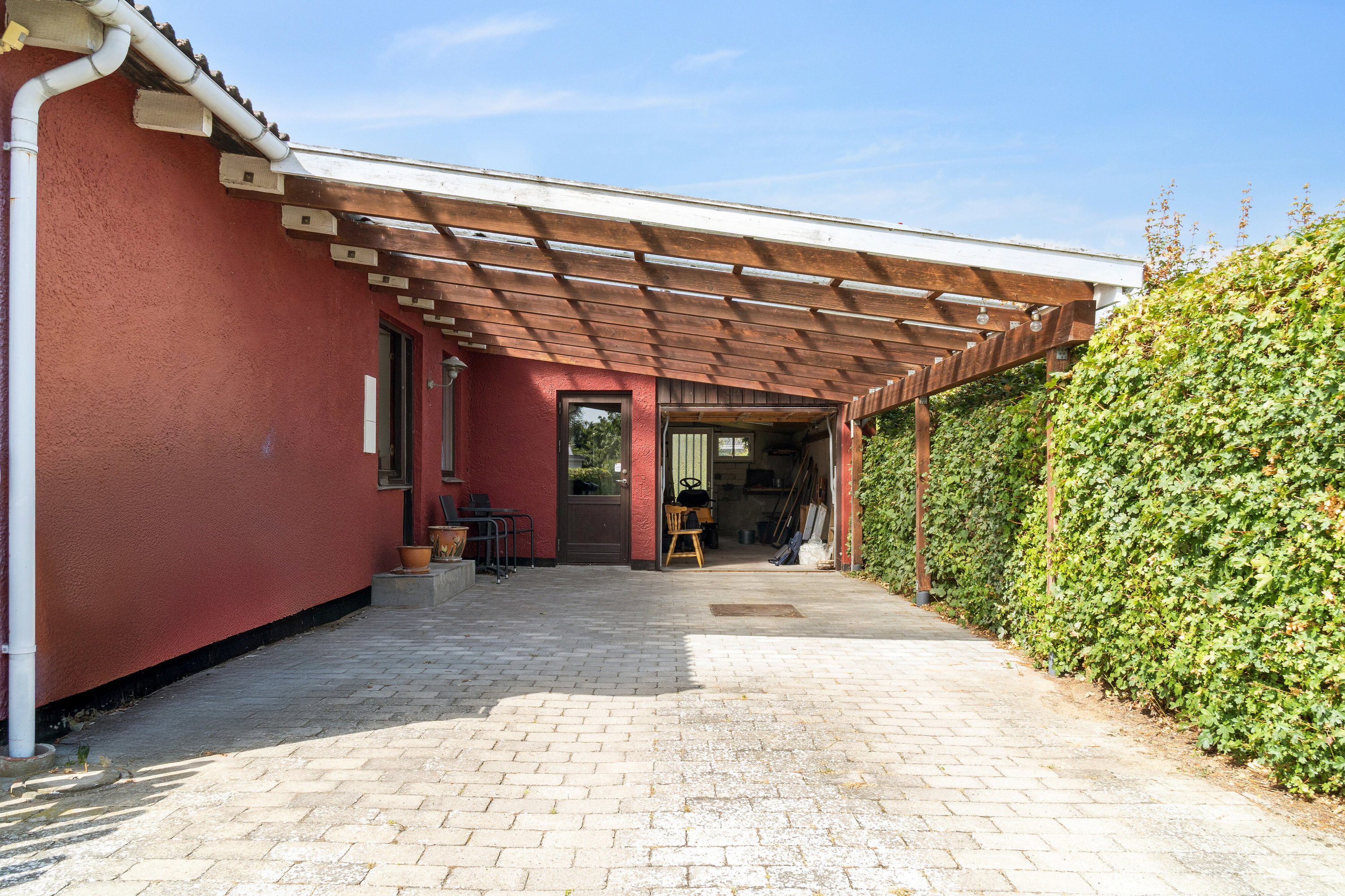 Fremhævet carport billede i fuldskærmstilstand. Billede af Skåninggårdsvej 12, Kregme, 3300 Frederiksværk