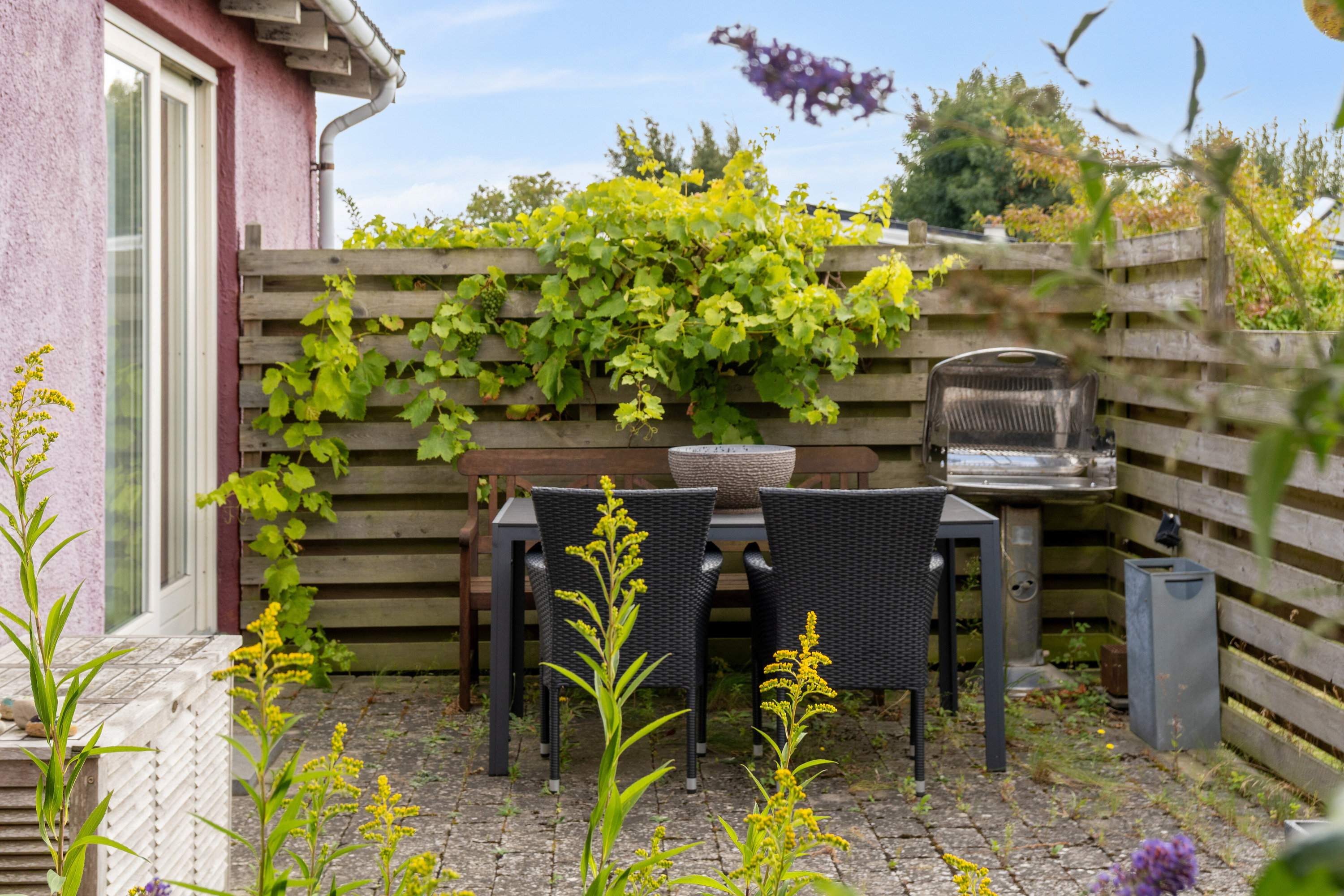 Fremhævet terrasse billede i fuldskærmstilstand. Billede af Skåninggårdsvej 12, Kregme, 3300 Frederiksværk