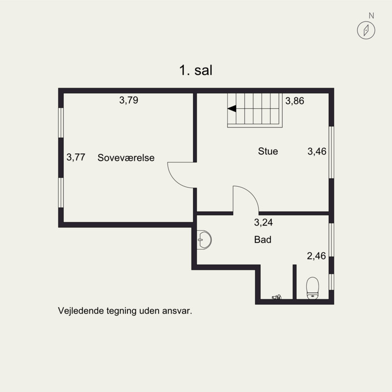 Plantegninger billede af Villavej 45, 8700 Horsens