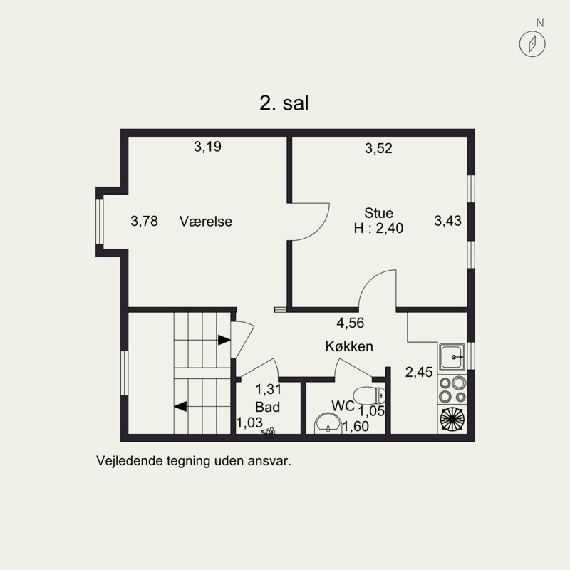 Plantegninger billede af Villavej 45, 8700 Horsens