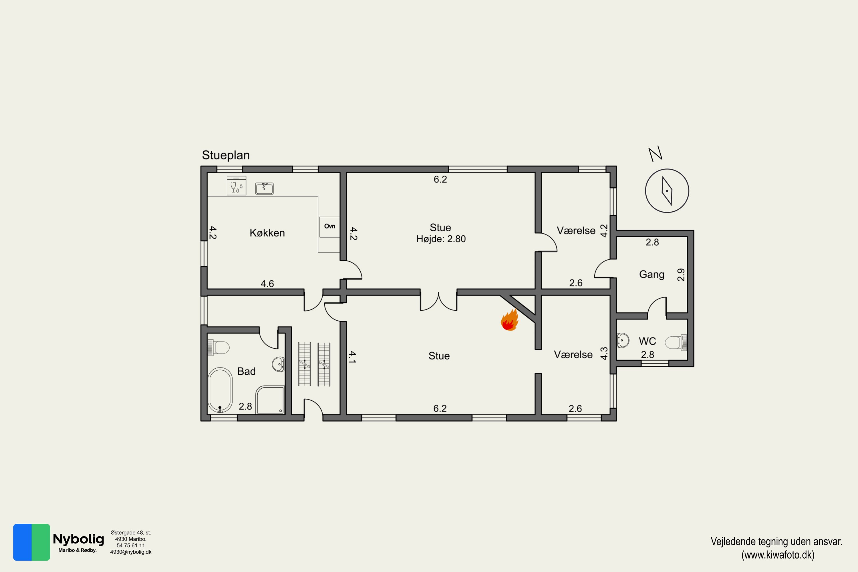 Plantegninger billede af Fuglsevej 46, Fuglse, 4960 Holeby