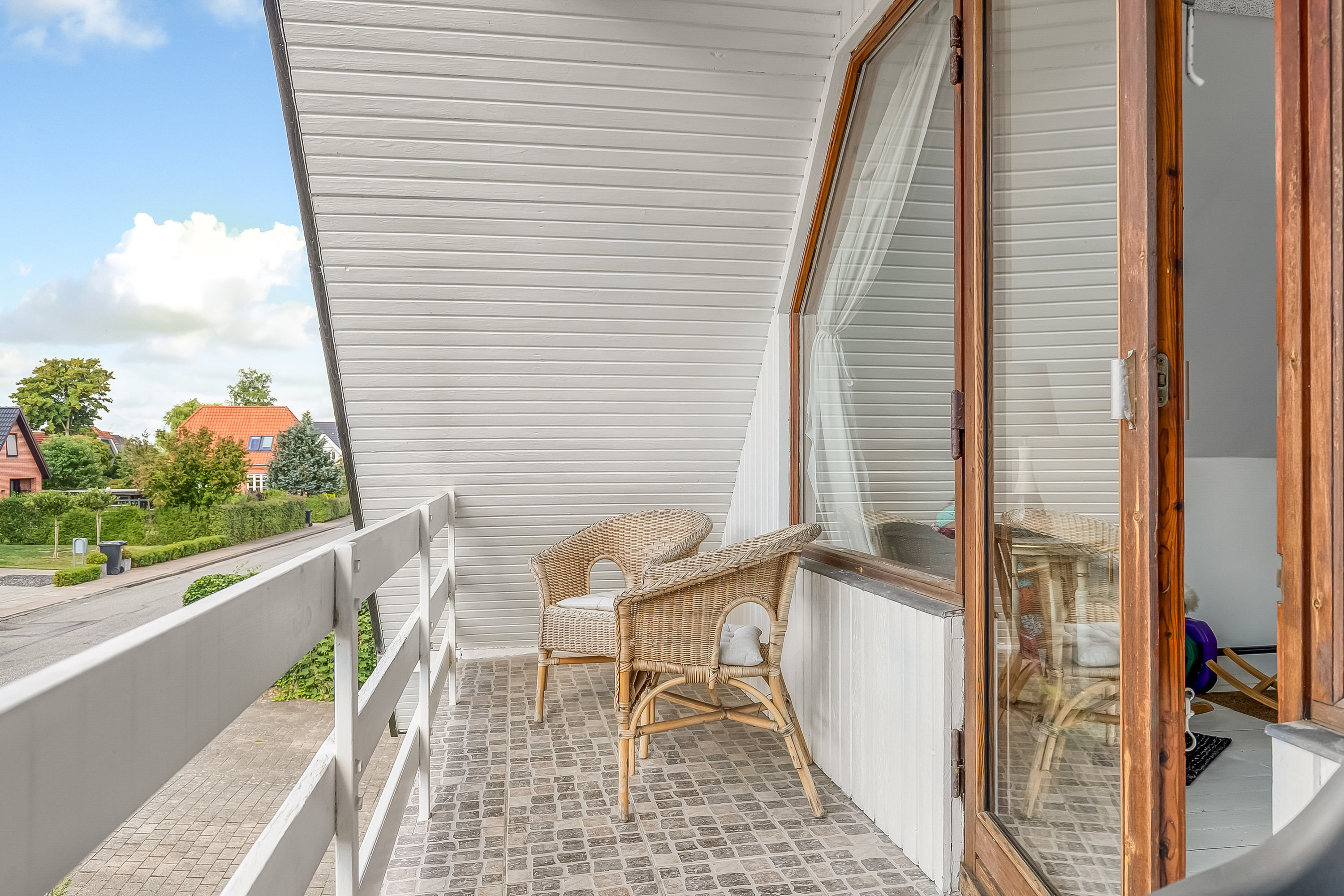 Fremhævet altan billede i fuldskærmstilstand. Billede af Irisvej 4, Pedersholm, 7100 Vejle