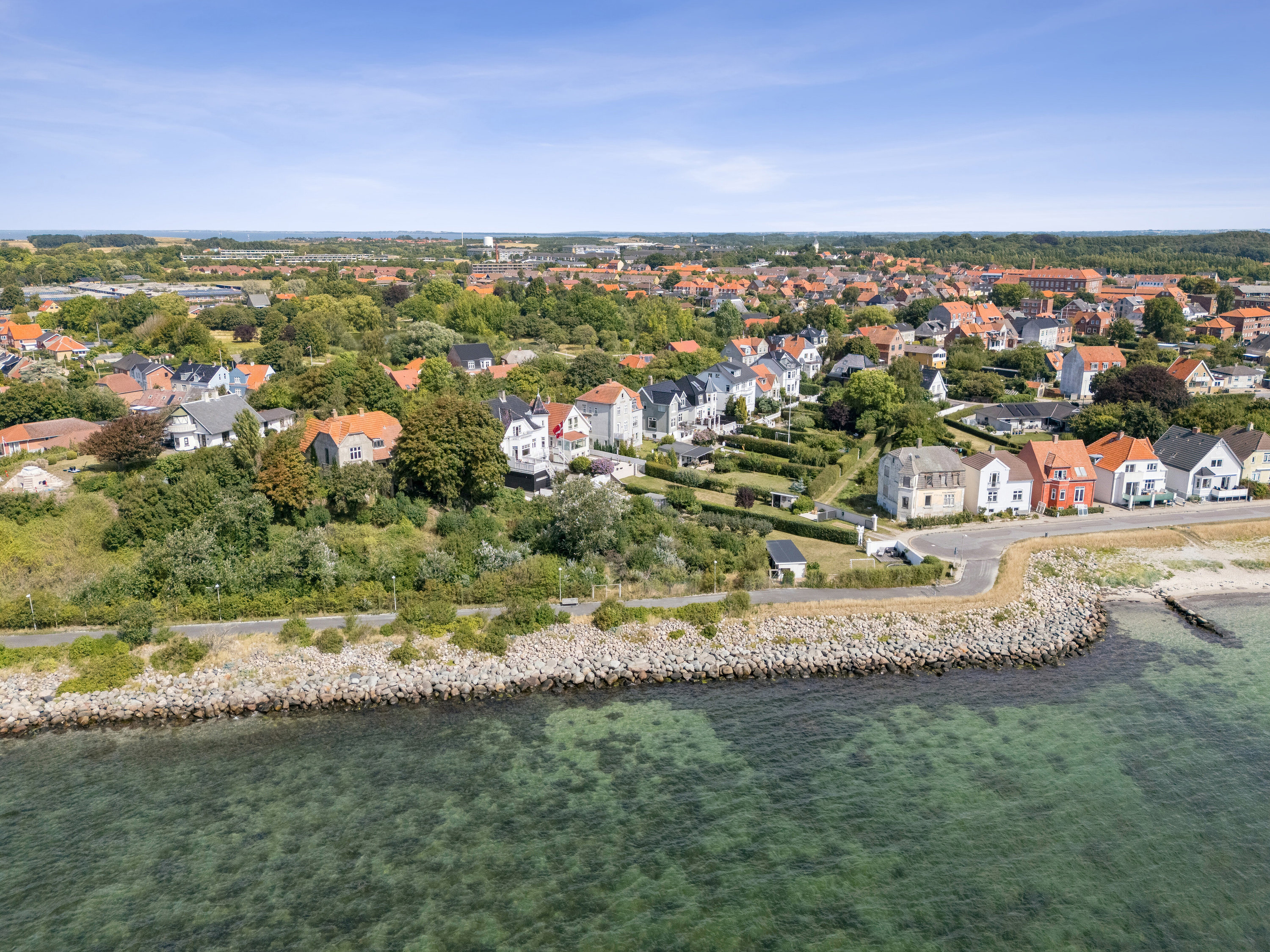 Fremhævet luftfoto billede i fuldskærmstilstand. Billede af Lygtebakken 15, 4220 Korsør