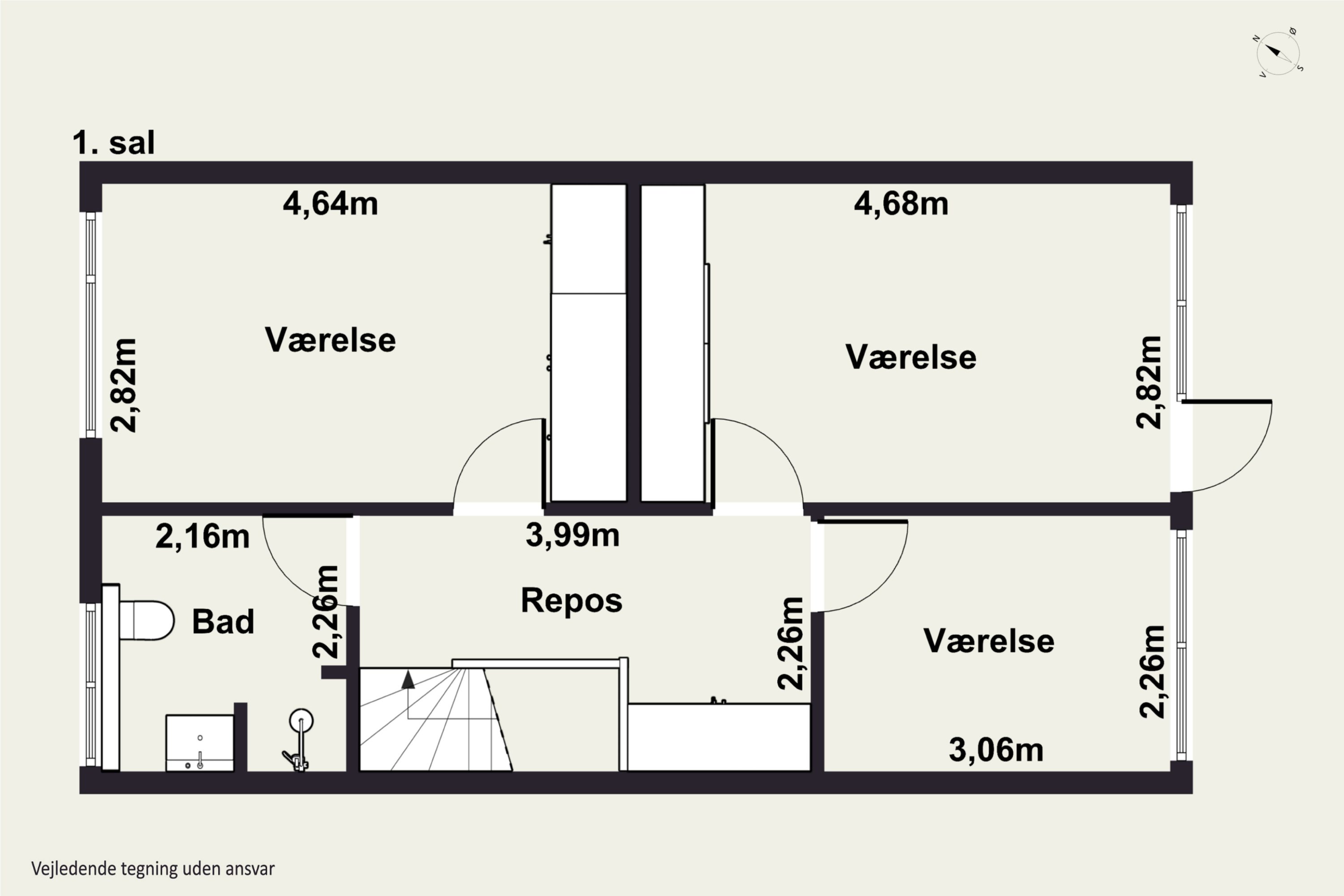 Plantegninger billede af Skriverhusene 24, 2620 Albertslund