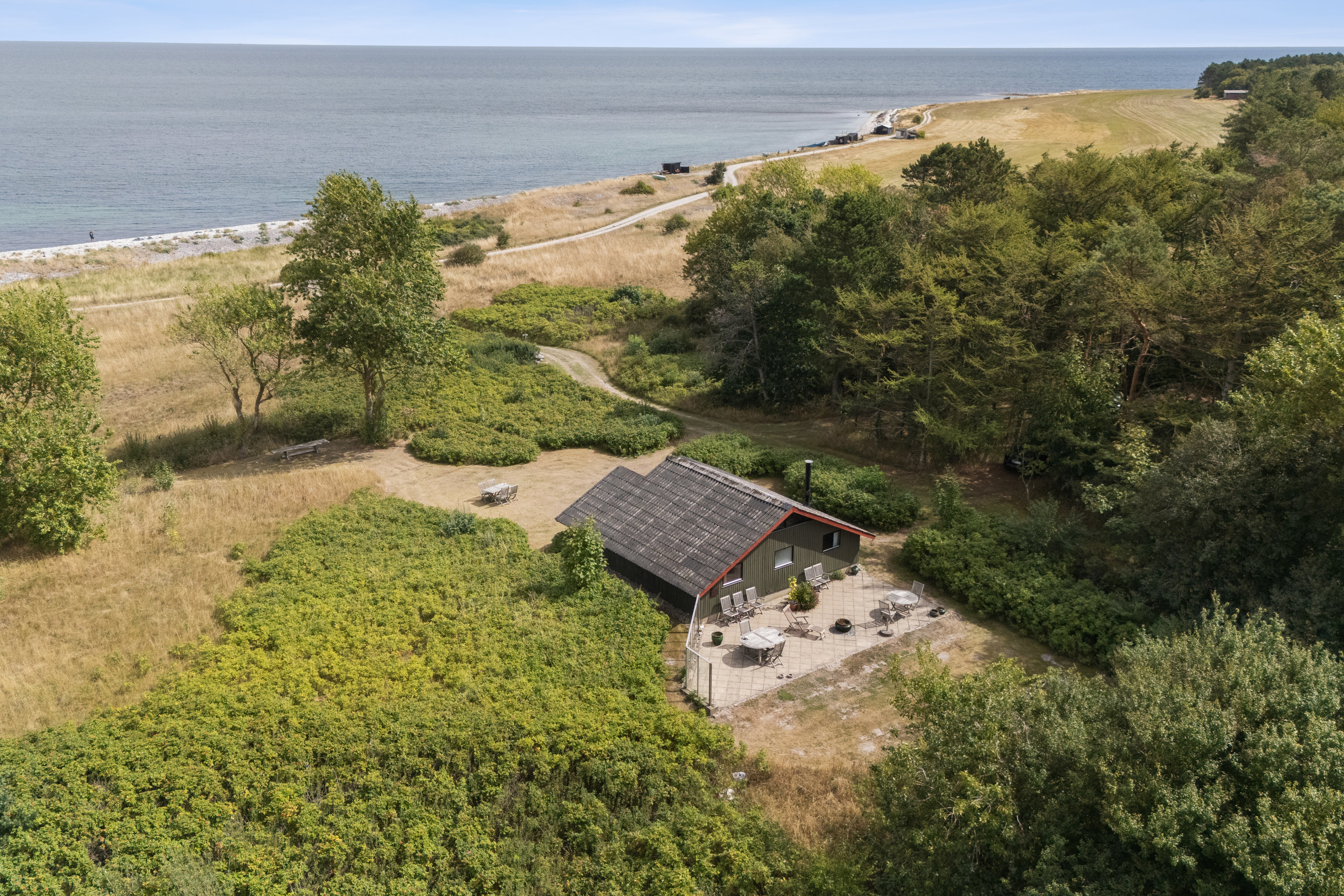 Fremhævet luftfoto billede i fuldskærmstilstand. Billede af Stensmarkvej 50, Stensmark, 8500 Grenaa