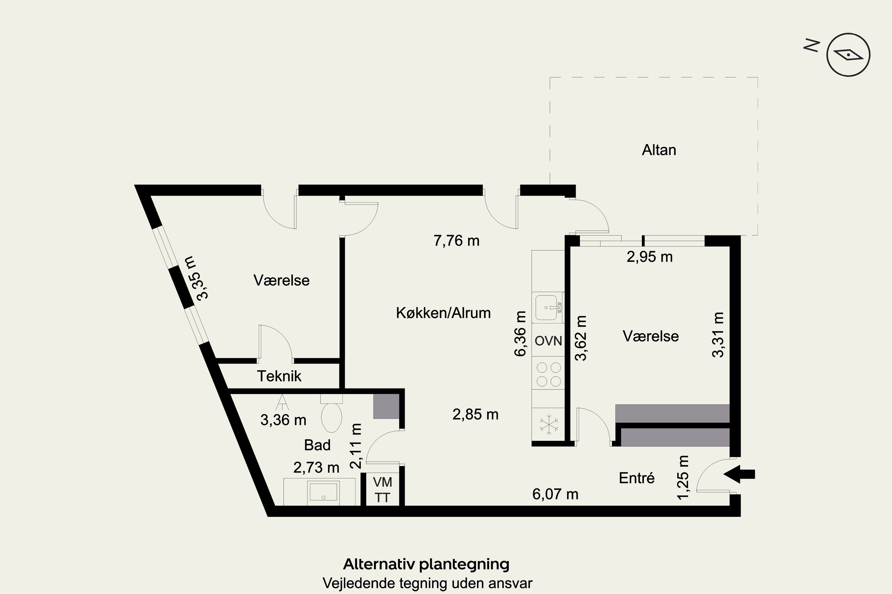 Plantegninger billede af Ceresbyen 40, 4. 4., 8000 Aarhus C