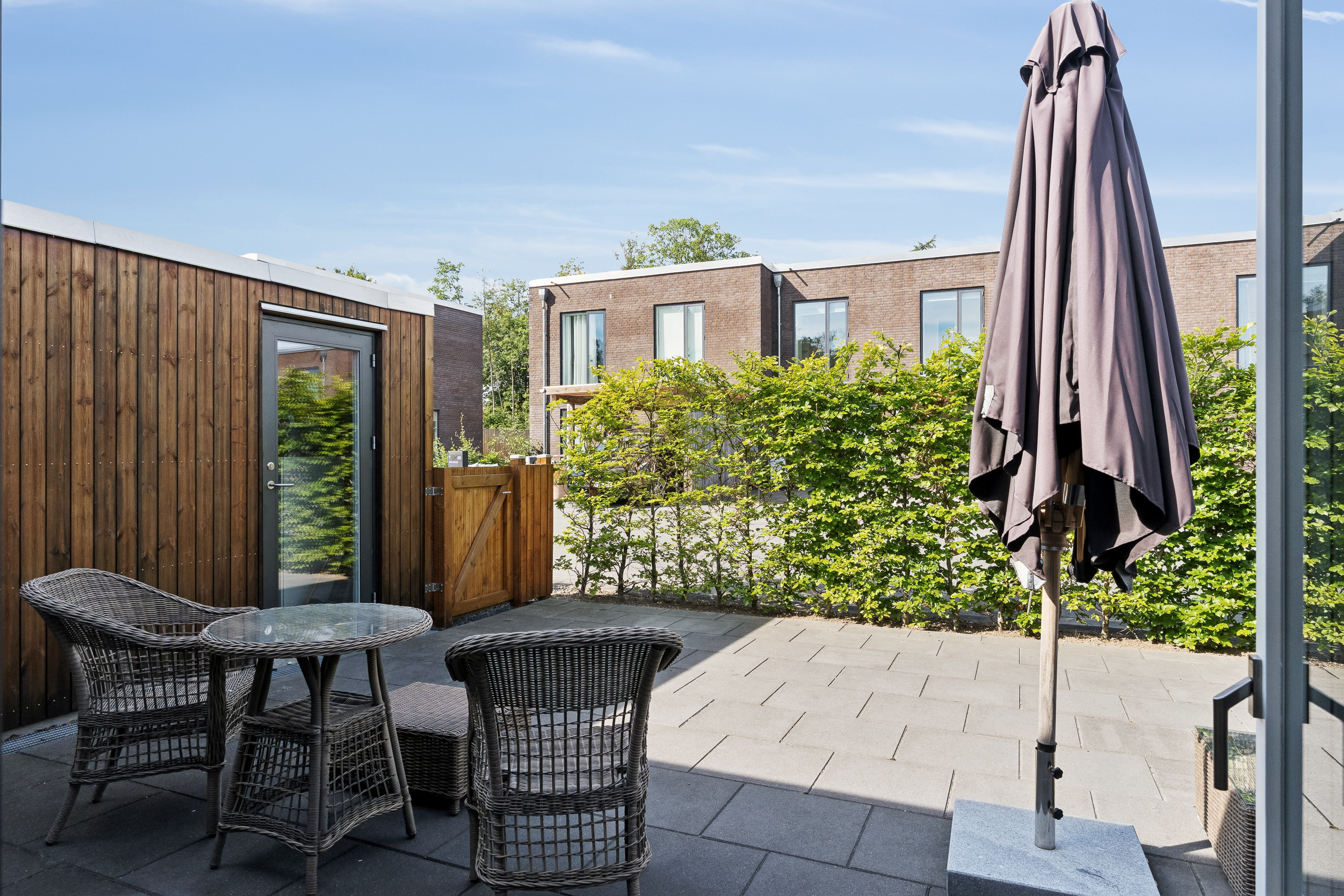 Fremhævet terrasse billede i fuldskærmstilstand. Billede af Officershusene 25, Jonstrup, 3500 Værløse