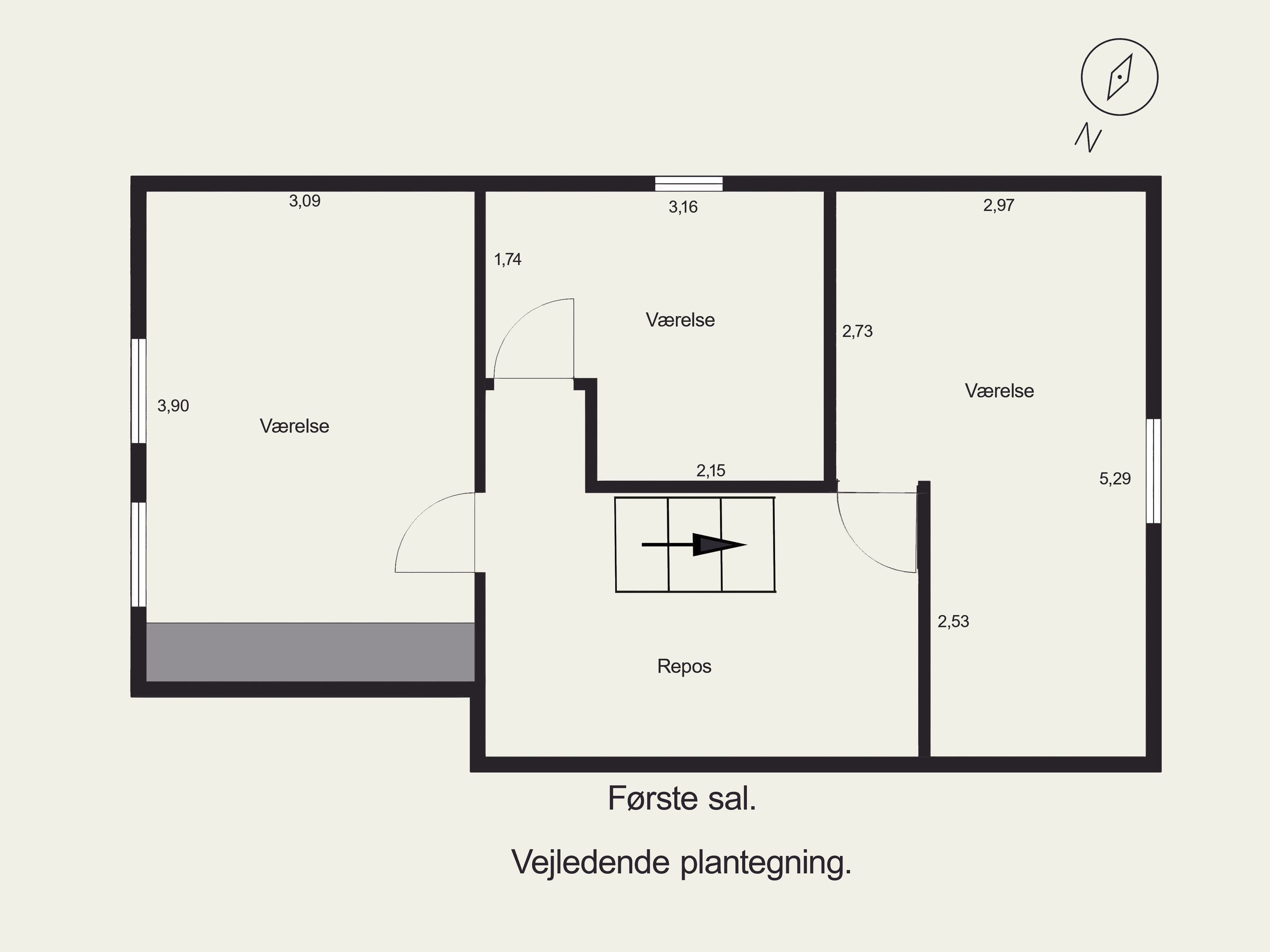 Plantegninger billede af Bodebjergvej 1, Køng, 5620 Glamsbjerg