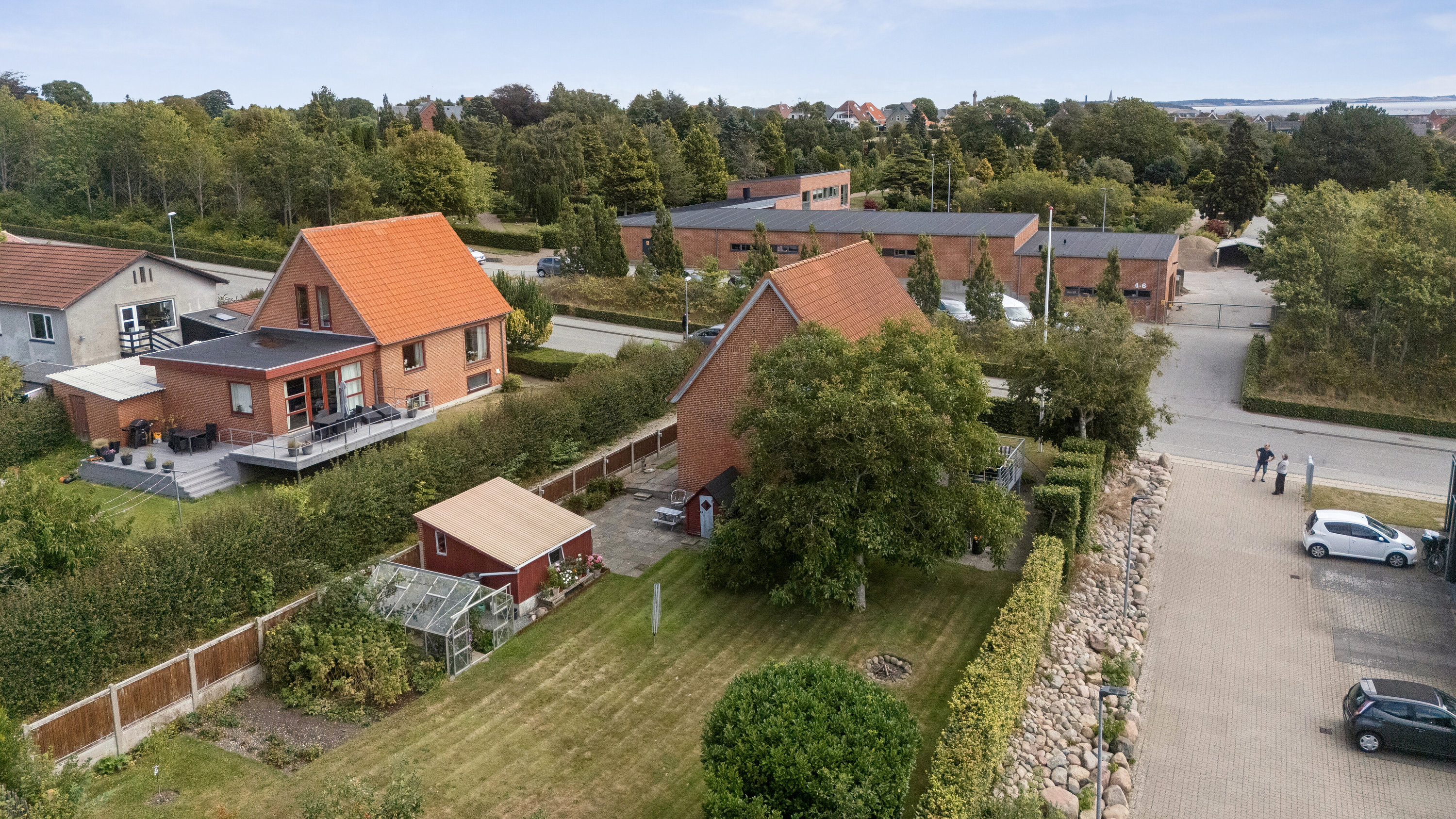 Fremhævet luftfoto billede i fuldskærmstilstand. Billede af Vestre Kirkegårdsvej 11, Tingstrup, 7700 Thisted