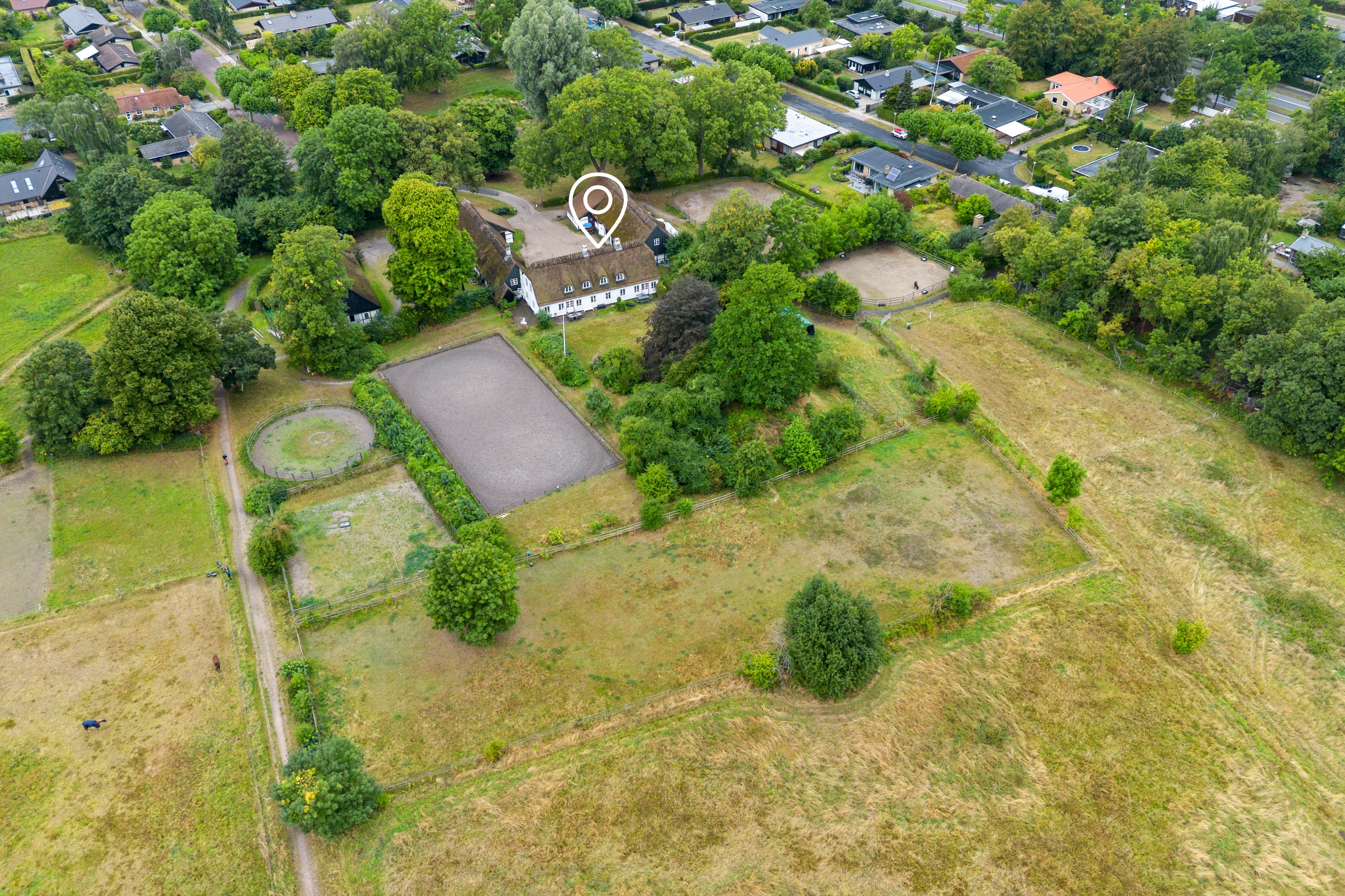 Fremhævet luftfoto billede i fuldskærmstilstand. Billede af Hvidegårdsparken 69A, 2800 Kongens Lyngby