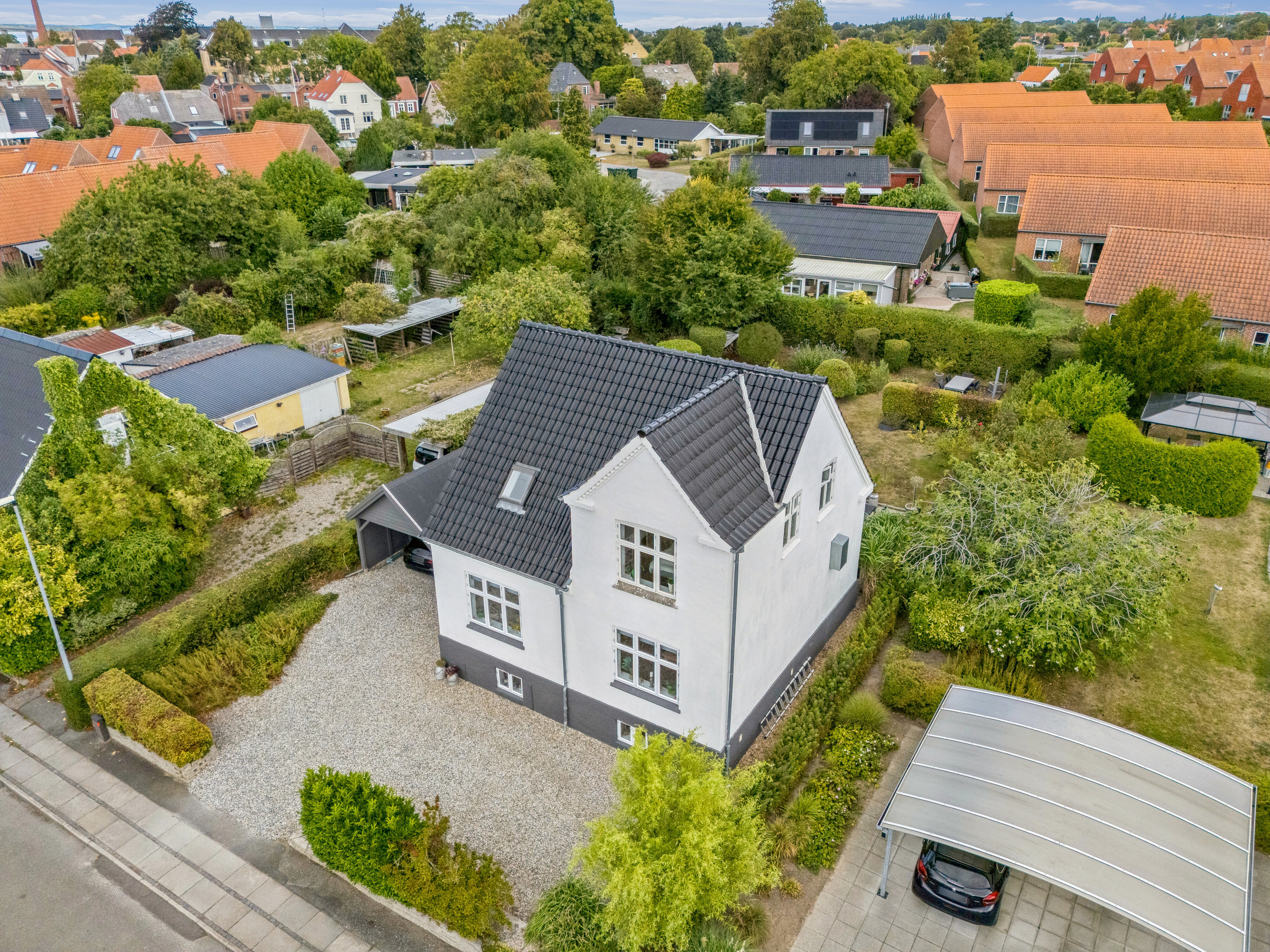 Fremhævet luftfoto billede i fuldskærmstilstand. Billede af Jens Winthers Vej 23, 5900 Rudkøbing