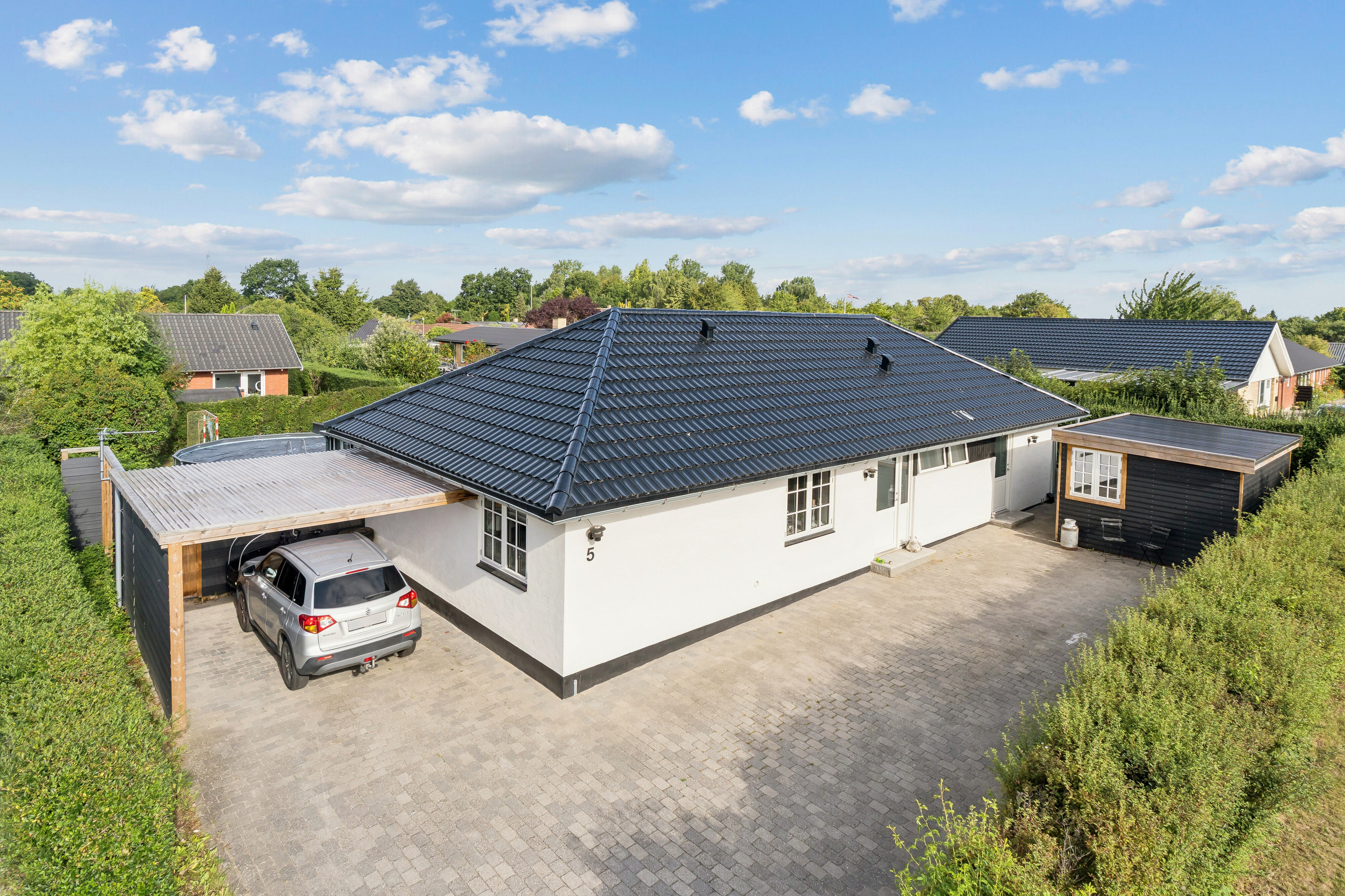 Fremhævet luftfoto billede i fuldskærmstilstand. Billede af Bovsager 5, Svogerslev, 4000 Roskilde