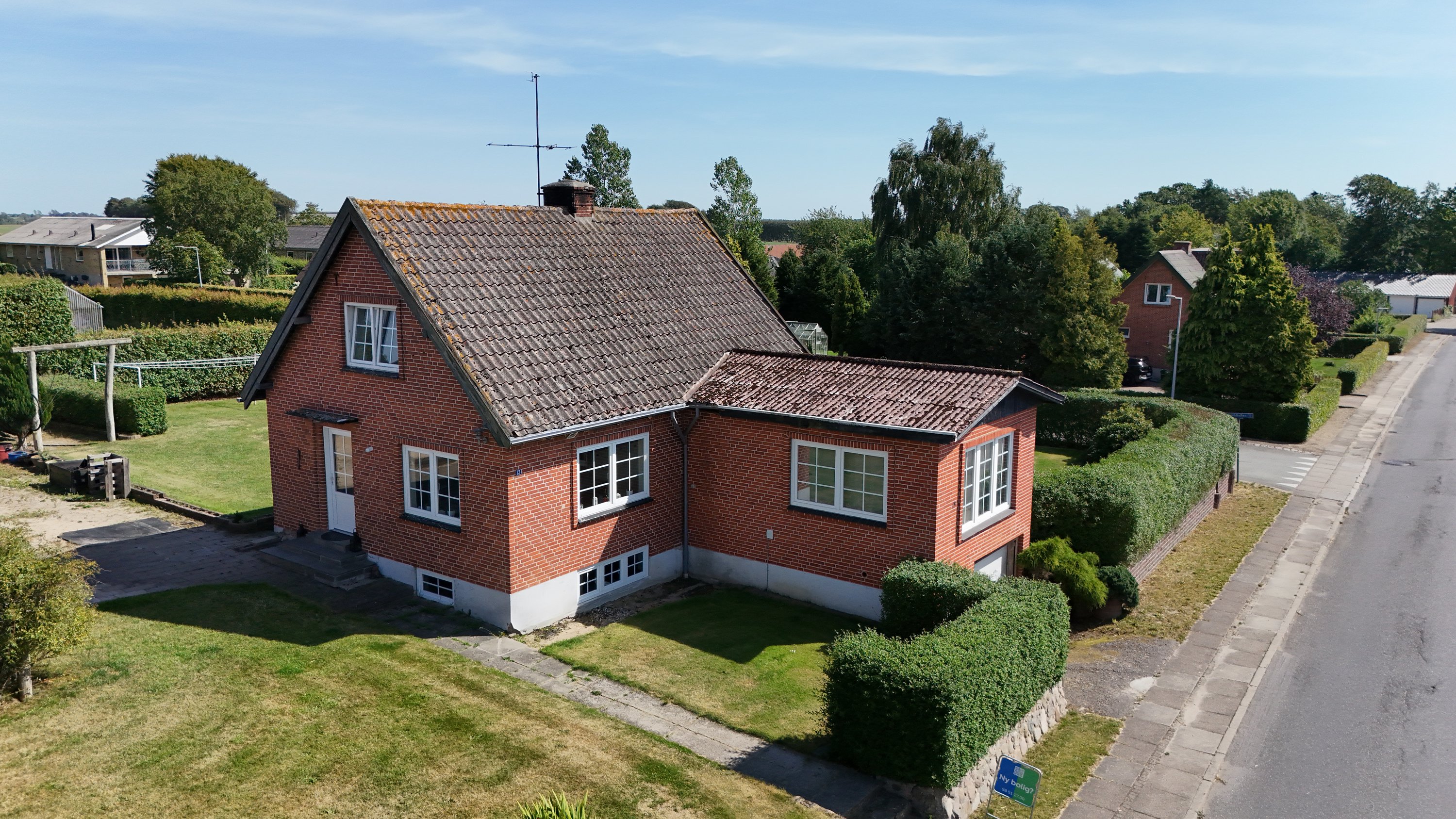 Fremhævet drone1 billede i fuldskærmstilstand. Billede af Søndermarksvej 13+11, Stenild, 9500 Hobro