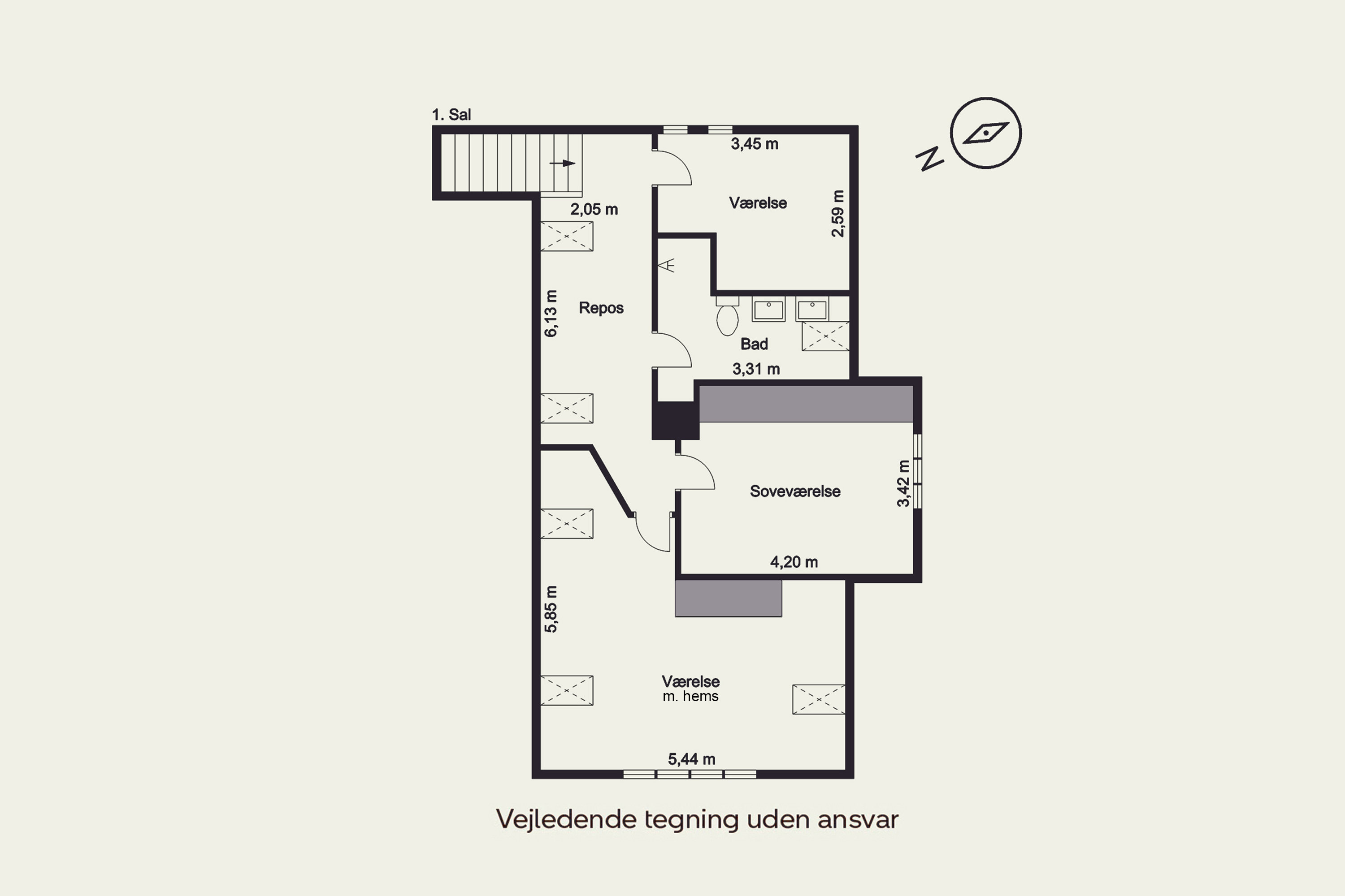 Plantegninger billede af Hundborgvej 1, 6092 Sønder Stenderup