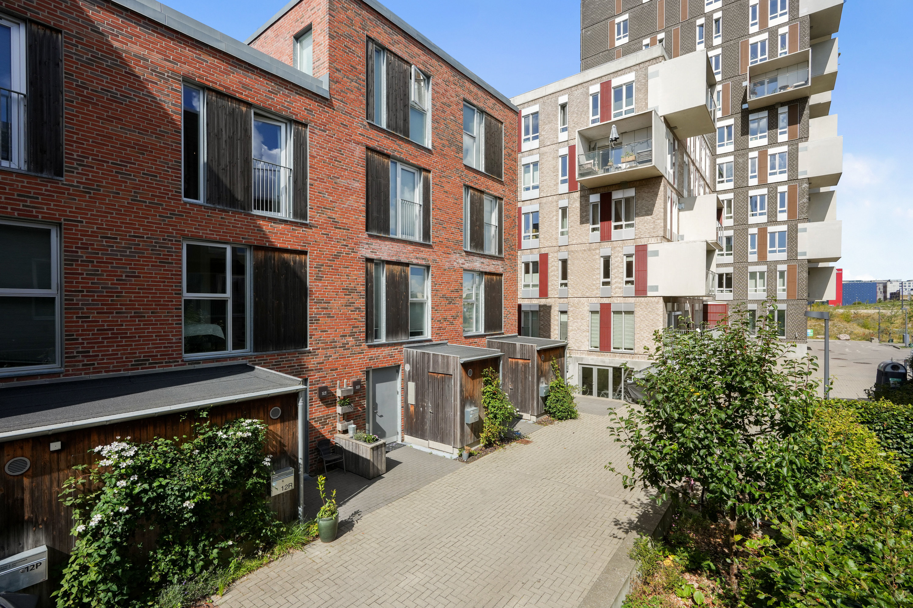 Fremhævet gårdmiljø billede i fuldskærmstilstand. Billede af Hannemanns Allé 12R, 2300 København S