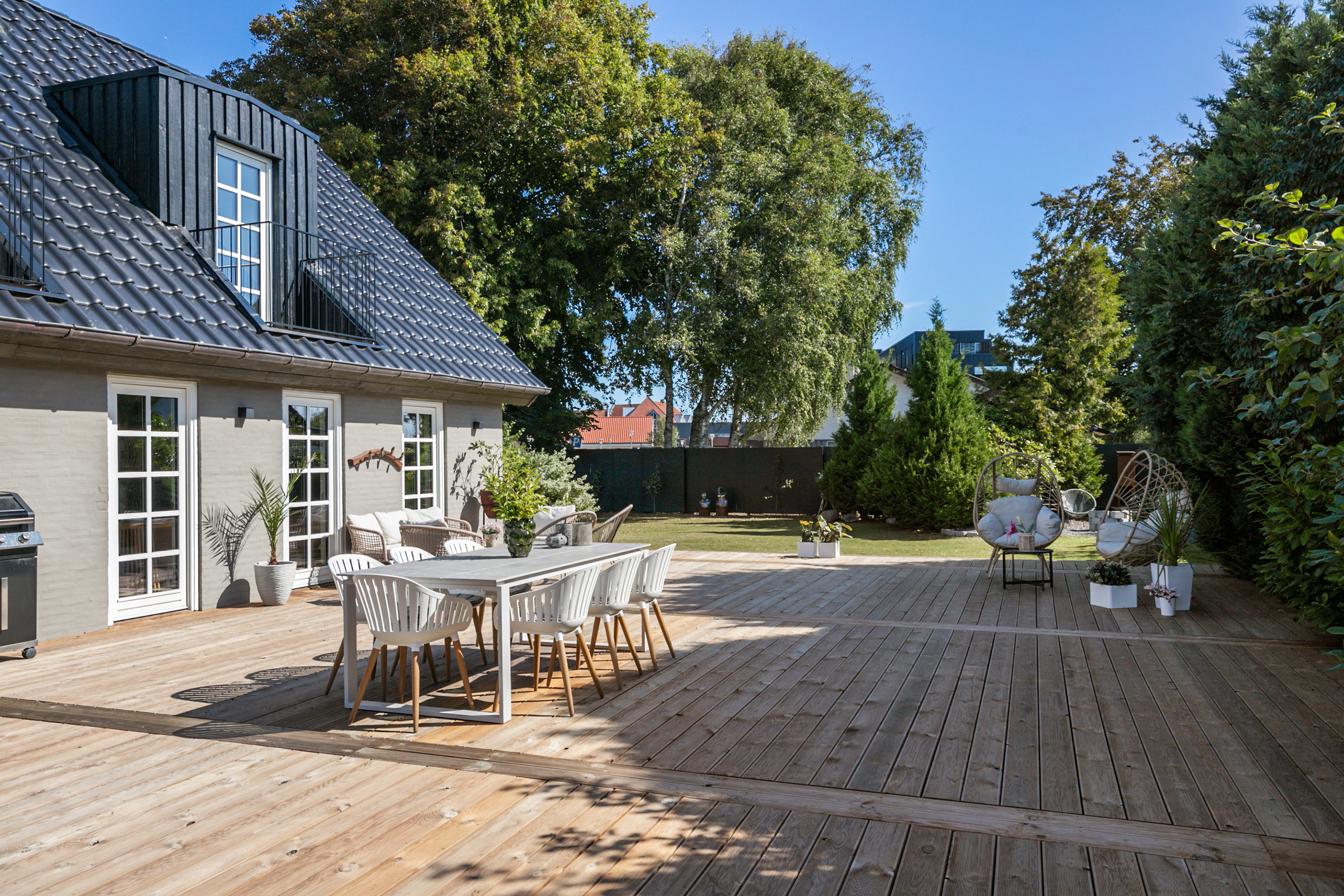 Fremhævet terrasse billede i fuldskærmstilstand. Billede af Postvænget 3, 9440 Aabybro