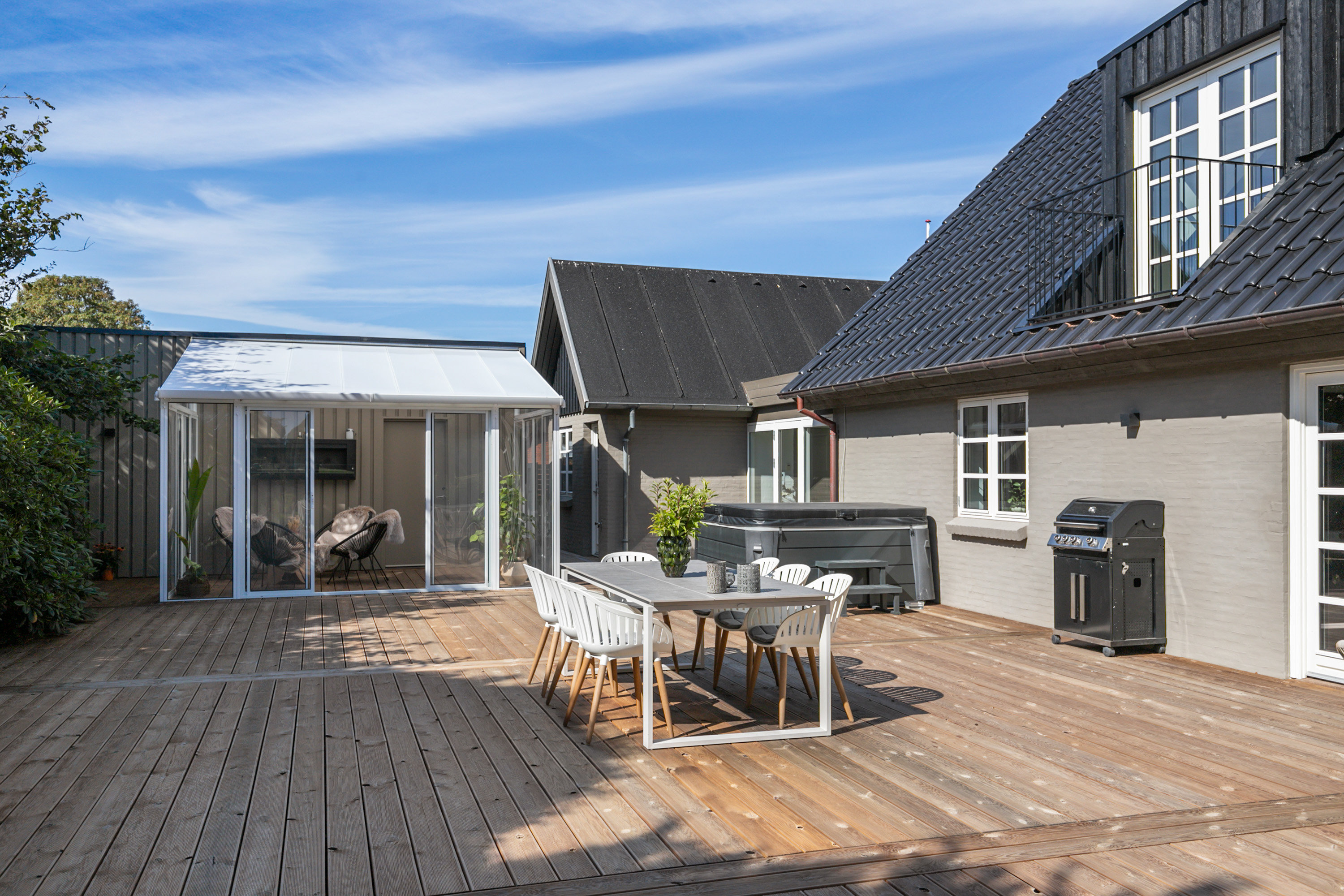Fremhævet terrasse billede i fuldskærmstilstand. Billede af Postvænget 3, 9440 Aabybro