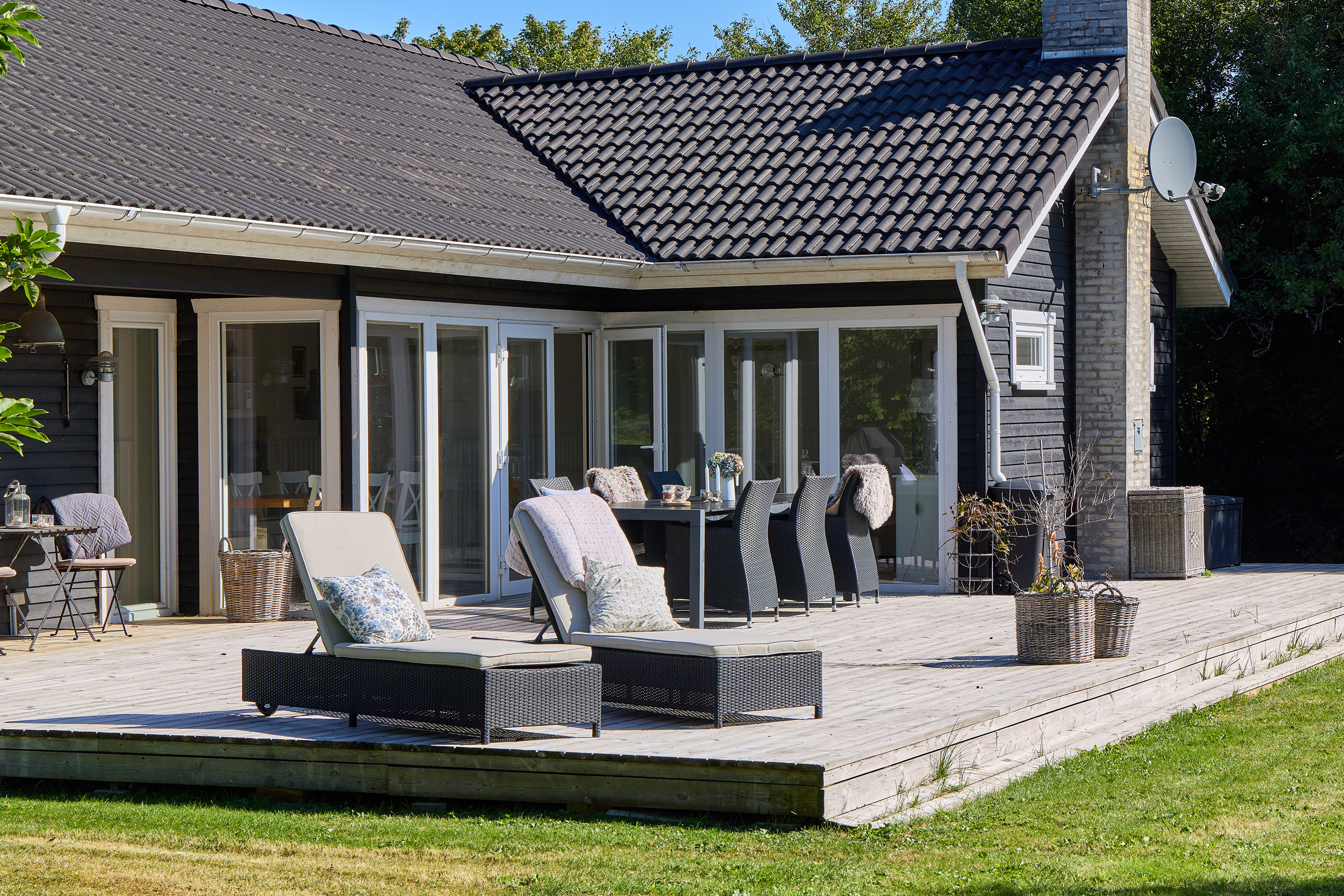 Fremhævet terrasse billede i fuldskærmstilstand. Billede af Skaus-Ager 29, Smidstrup, 3250 Gilleleje