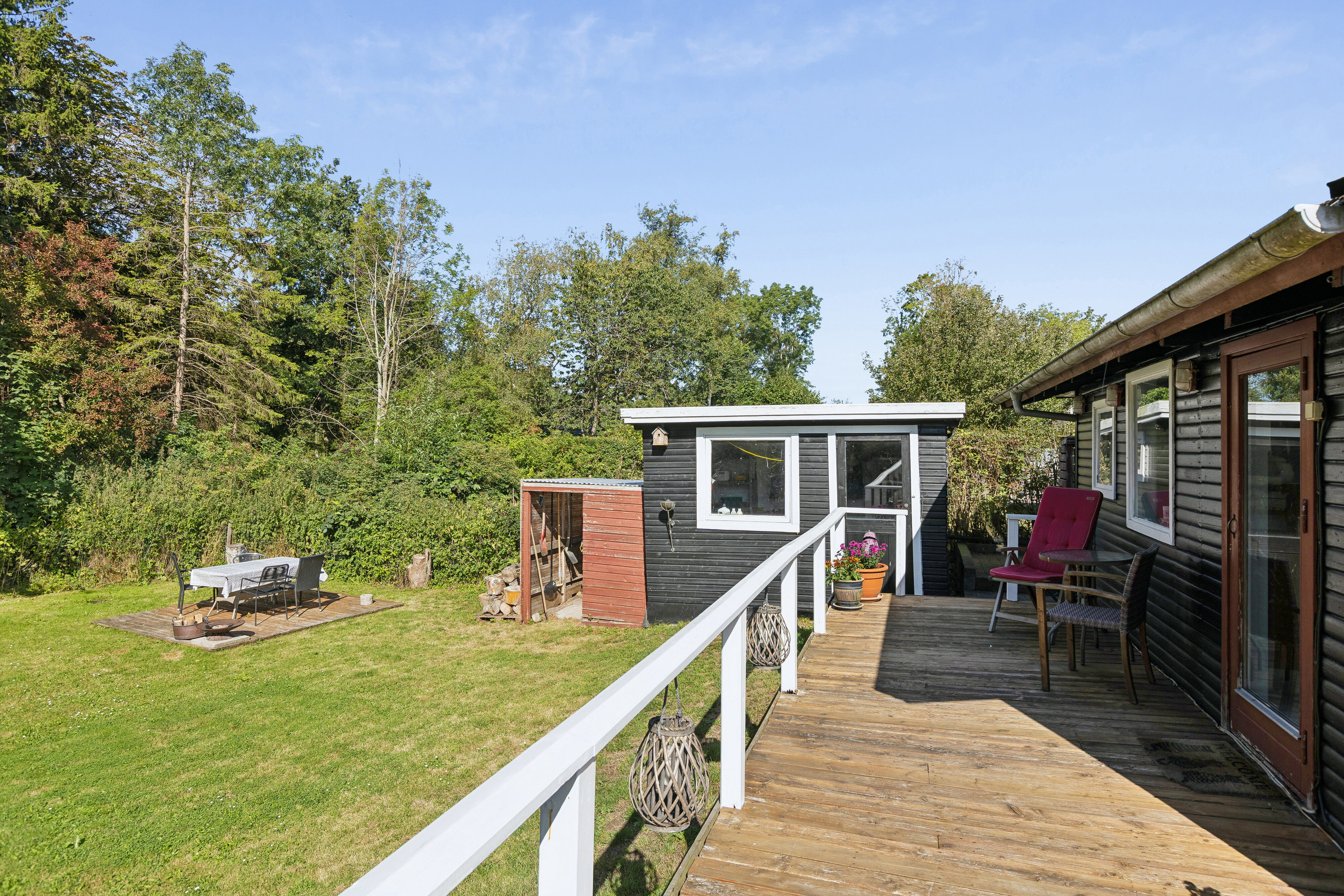 Fremhævet terrasse billede i fuldskærmstilstand. Billede af Møllebakken 66, 4793 Bogø By