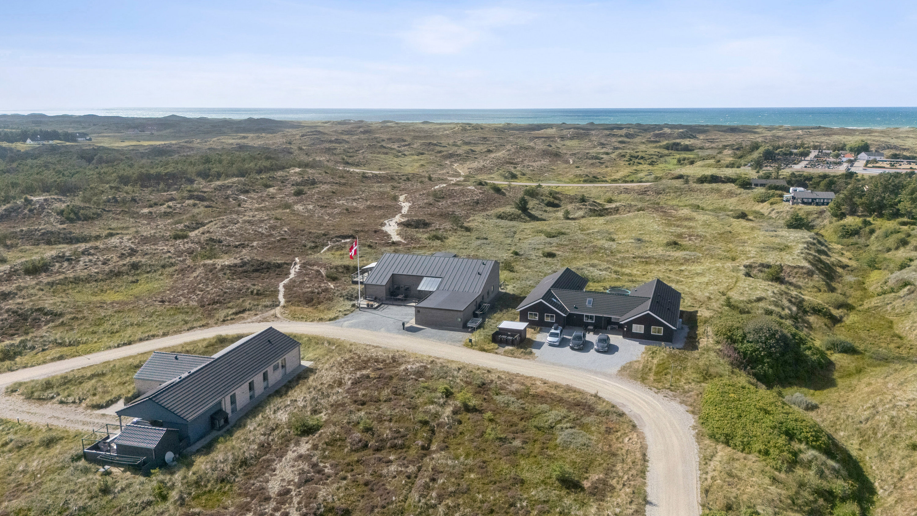 Fremhævet luftfoto billede i fuldskærmstilstand. Billede af Lyngbakken 35, Vorupør, 7700 Thisted
