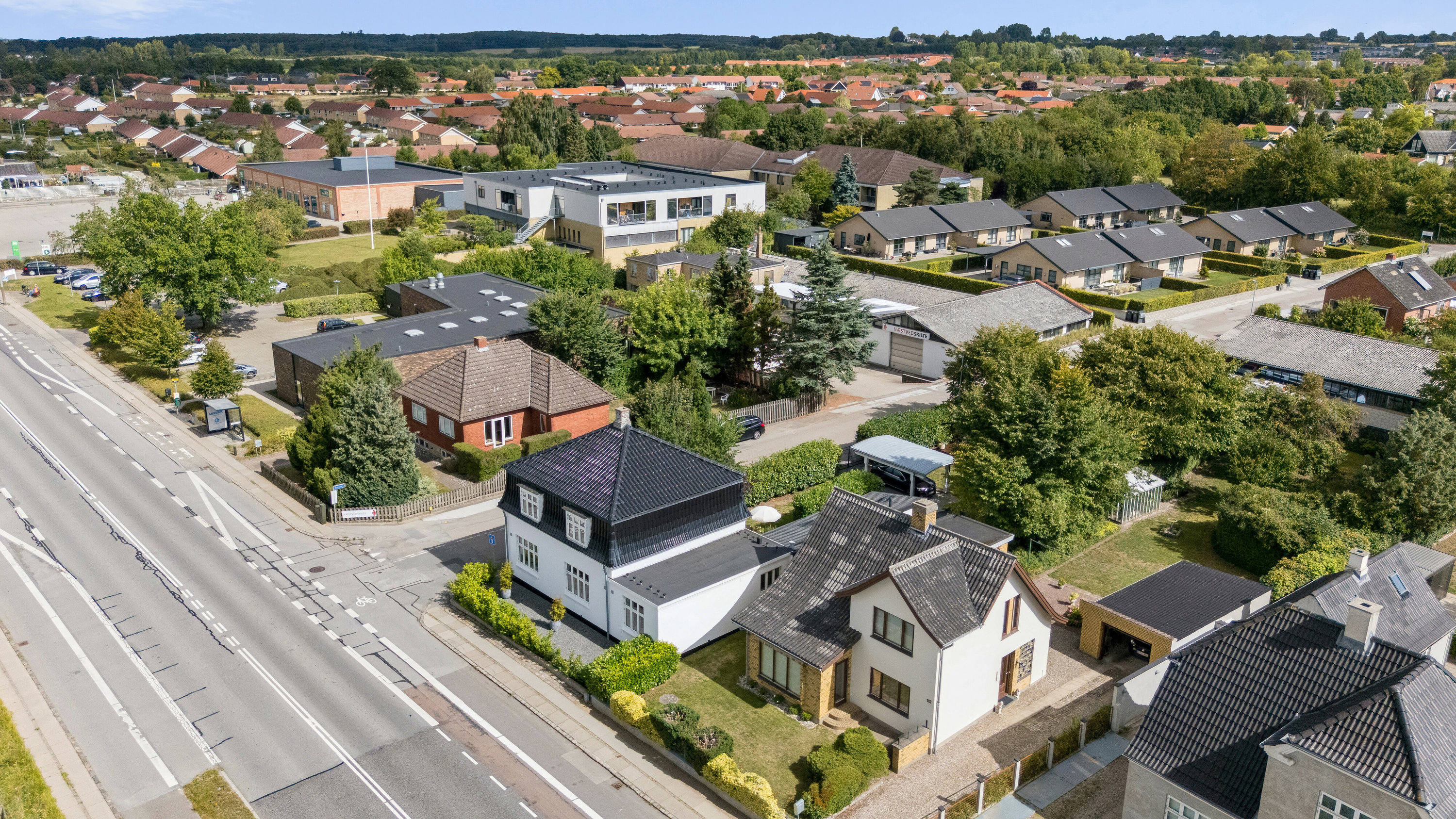 Fremhævet luftfoto billede i fuldskærmstilstand. Billede af Ringstedgade 184, 4700 Næstved