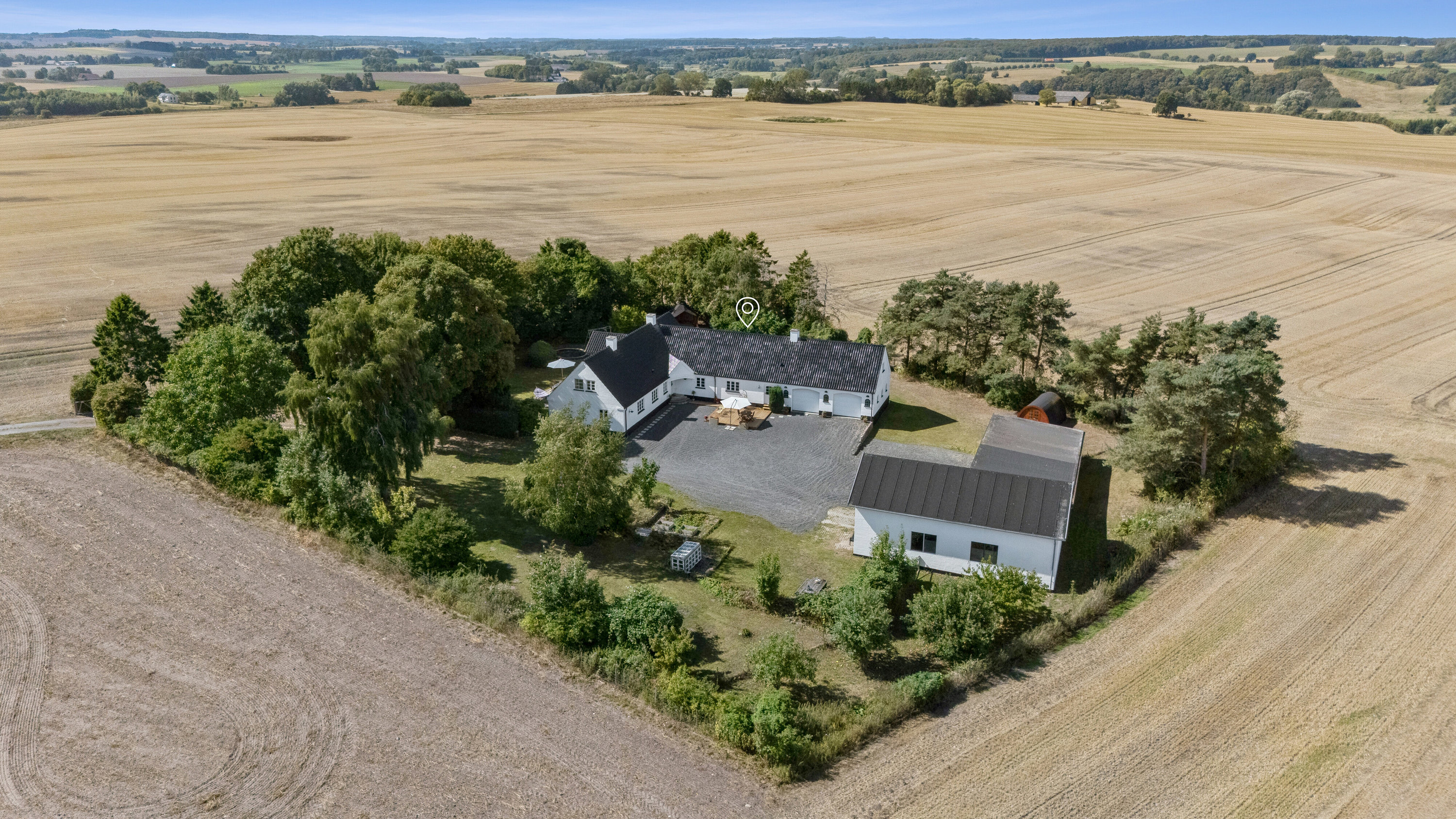 Fremhævet udendørs billede i fuldskærmstilstand. Billede af Bavnevej 8, Tyvelse, 4171 Glumsø