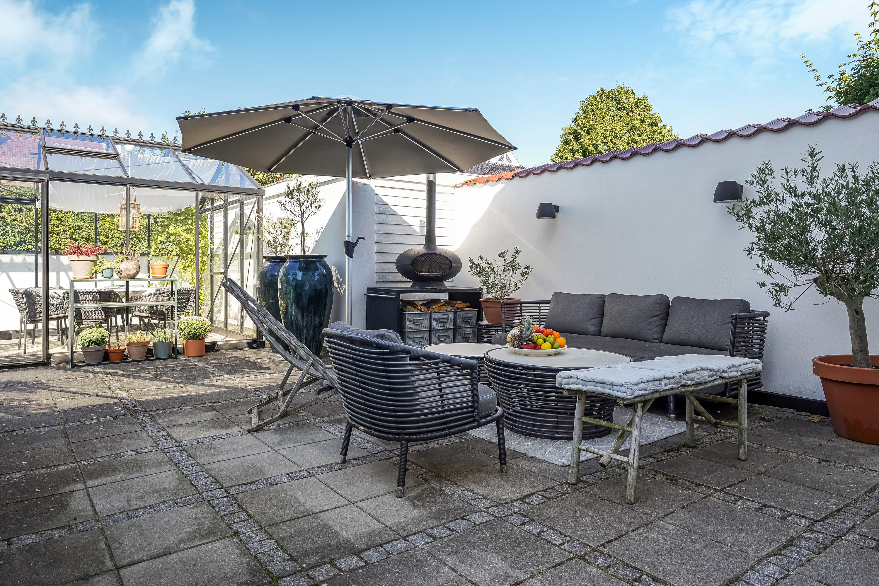 Fremhævet terrasse billede i fuldskærmstilstand. Billede af Langelinie 53, 5230 Odense M