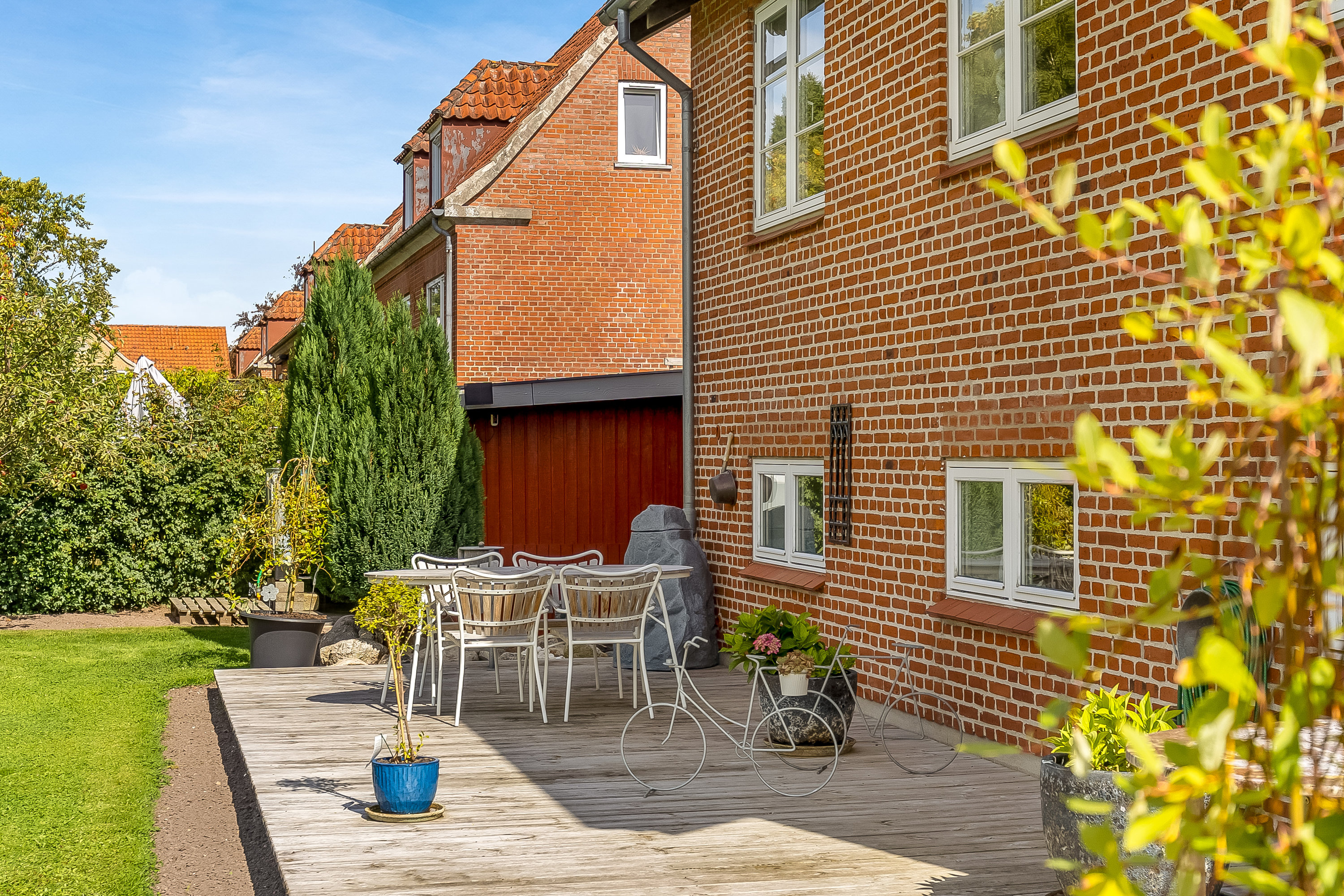 Fremhævet terrasse billede i fuldskærmstilstand. Billede af Skovroysvej 14, 6270 Tønder