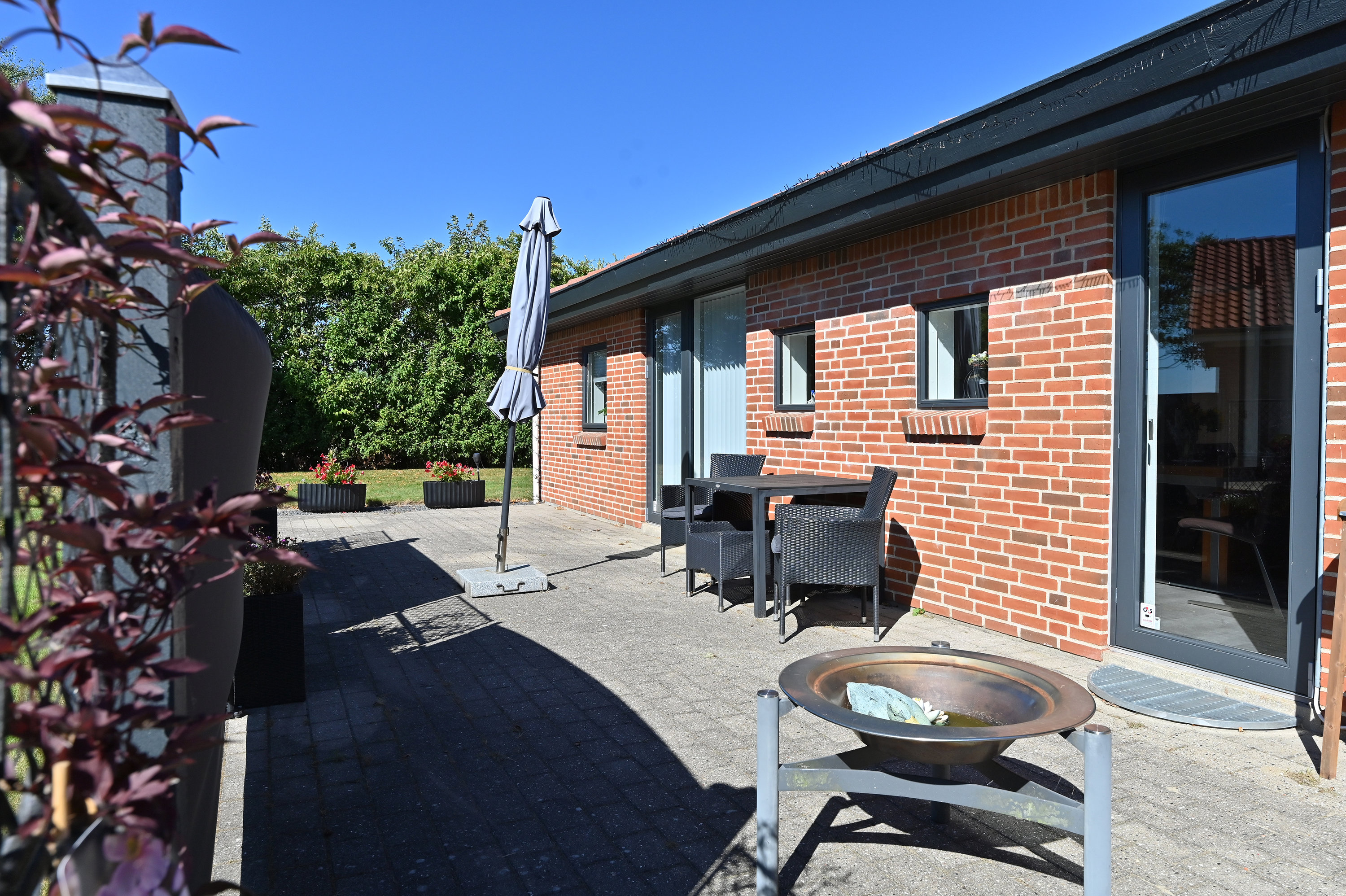 Fremhævet terrasse billede i fuldskærmstilstand. Billede af Fælledvej 26, Studsgård, 7400 Herning