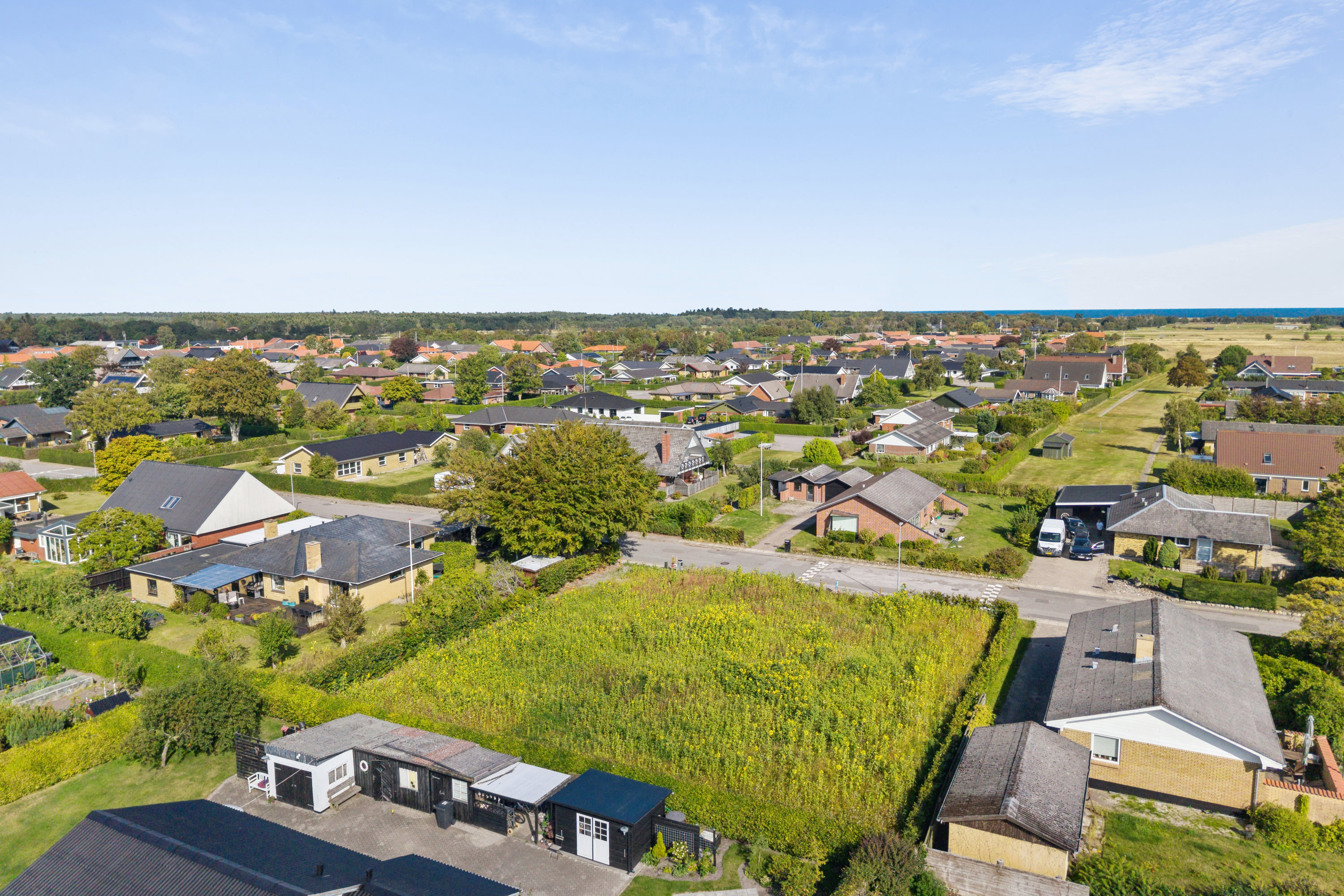 Fremhævet luftfoto billede i fuldskærmstilstand. Billede af Gl Skansevej 15, 9370 Hals