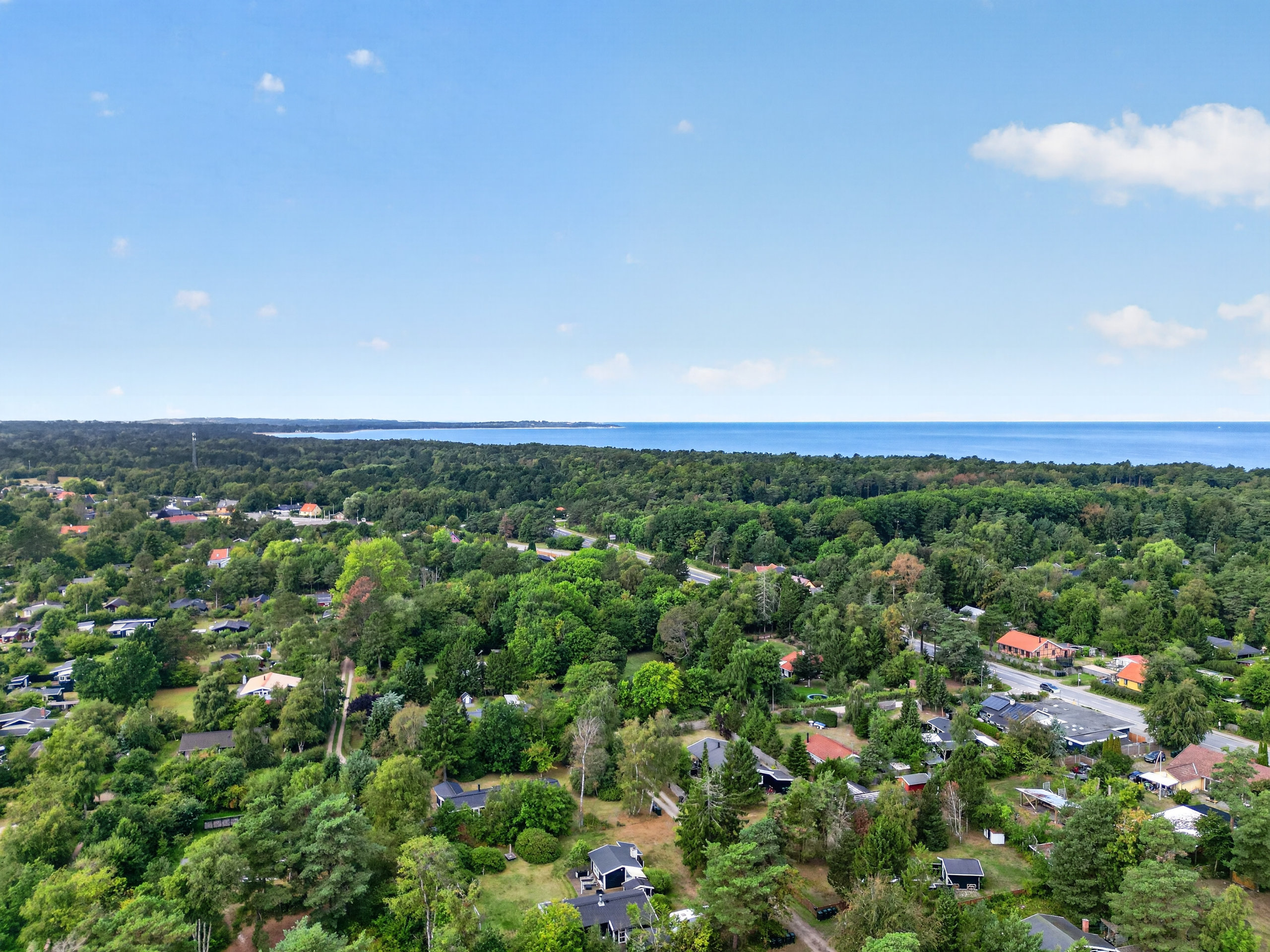 Fremhævet luftfoto billede i fuldskærmstilstand. Billede af Bogfinkevej 9, 4500 Nykøbing Sj