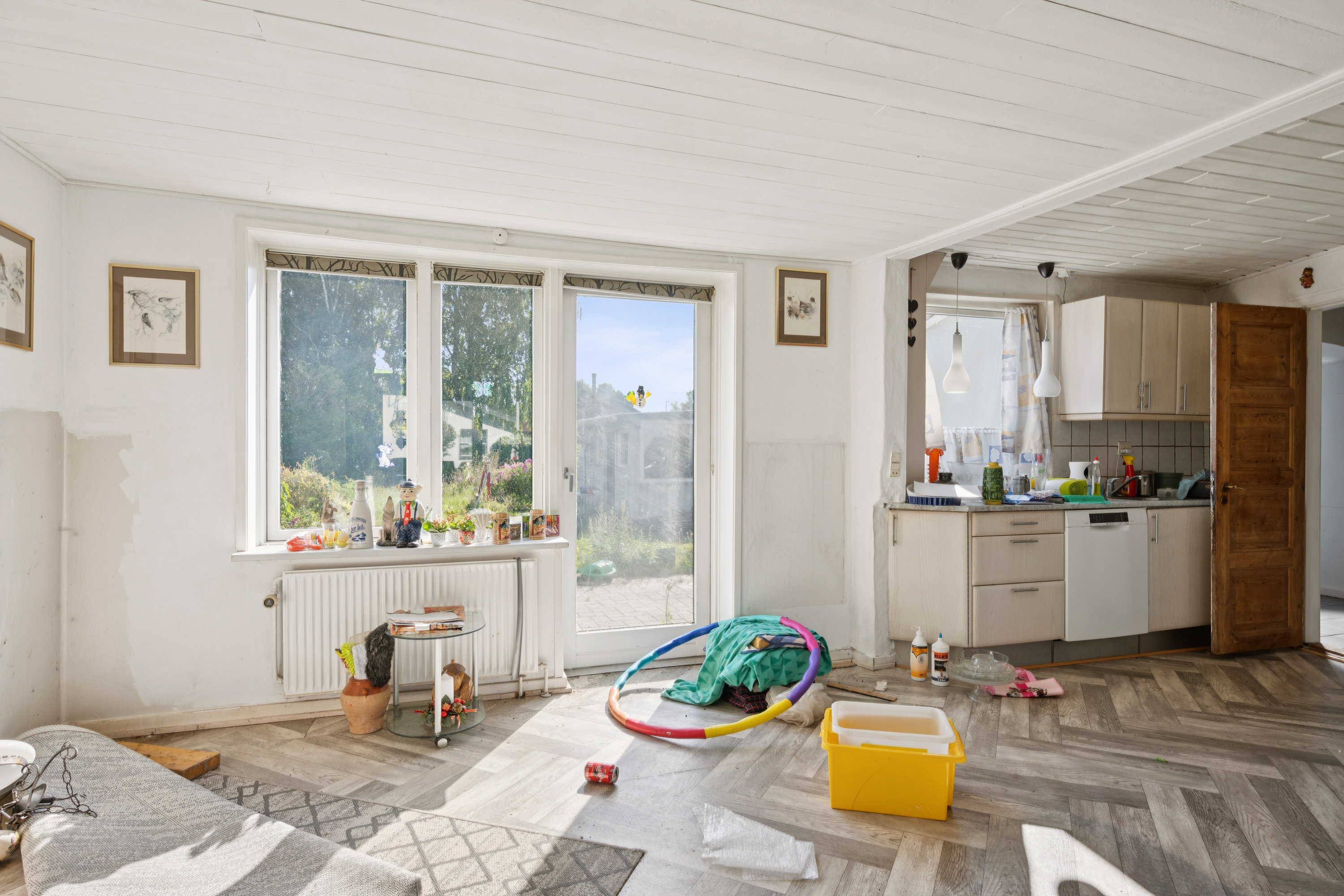 Fremhævet stue billede i fuldskærmstilstand. Billede af Nygade 10, 8961 Allingåbro