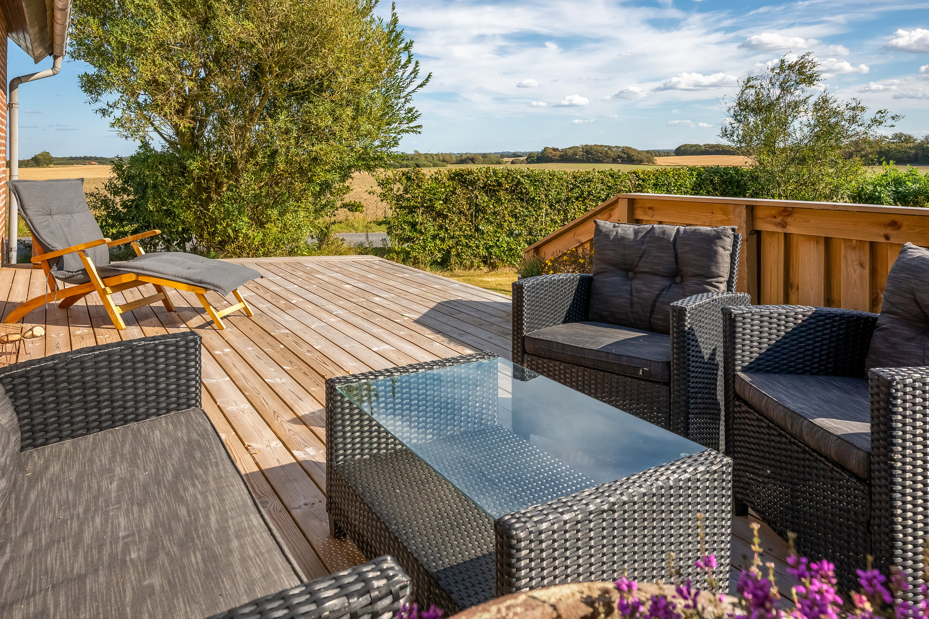 Fremhævet terrasse billede i fuldskærmstilstand. Billede af Øster Lundgårdvej 20, Nørre Nissum, 7620 Lemvig
