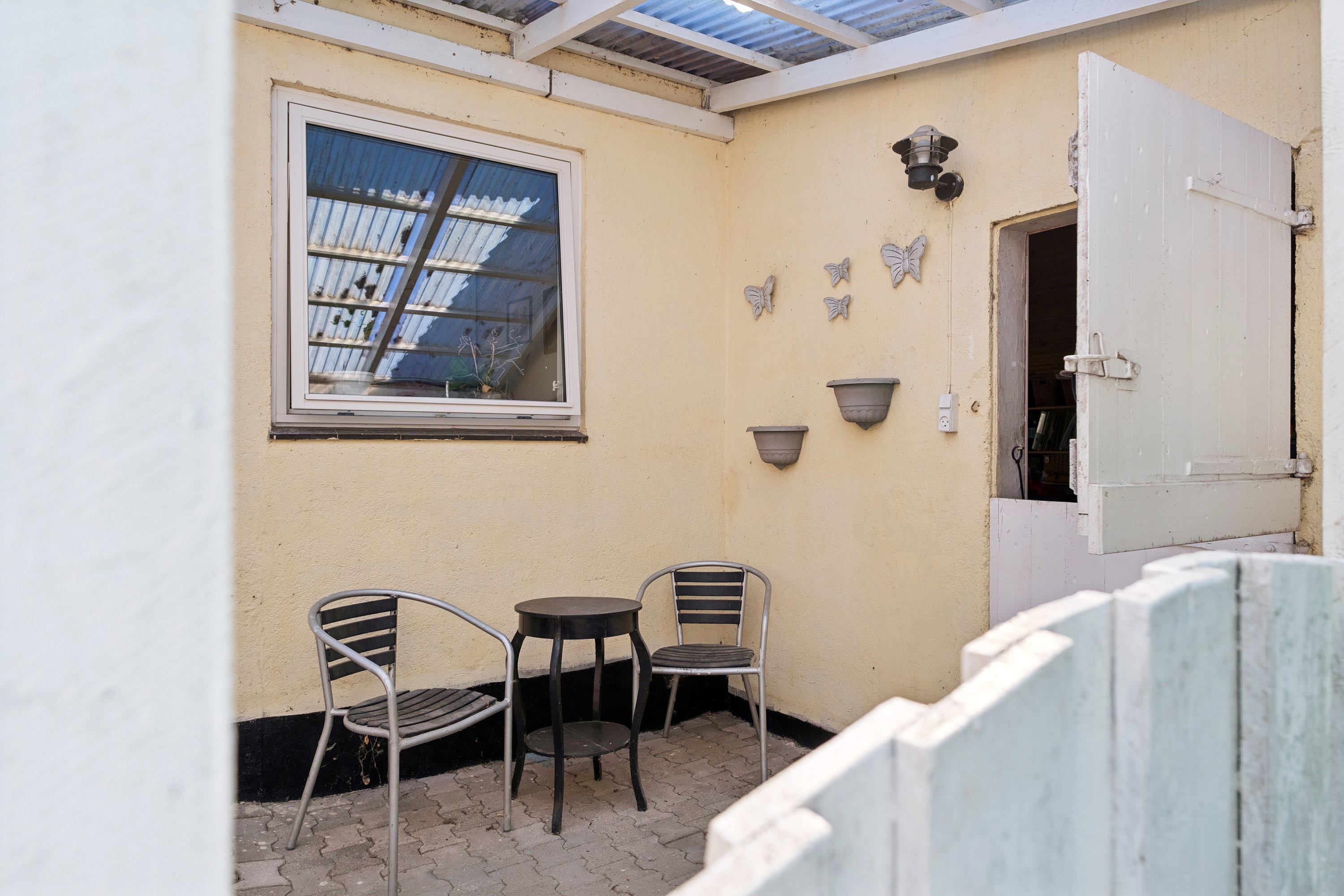 Fremhævet overdækket terrasse billede i fuldskærmstilstand. Billede af Smedevej 19, 4735 Mern