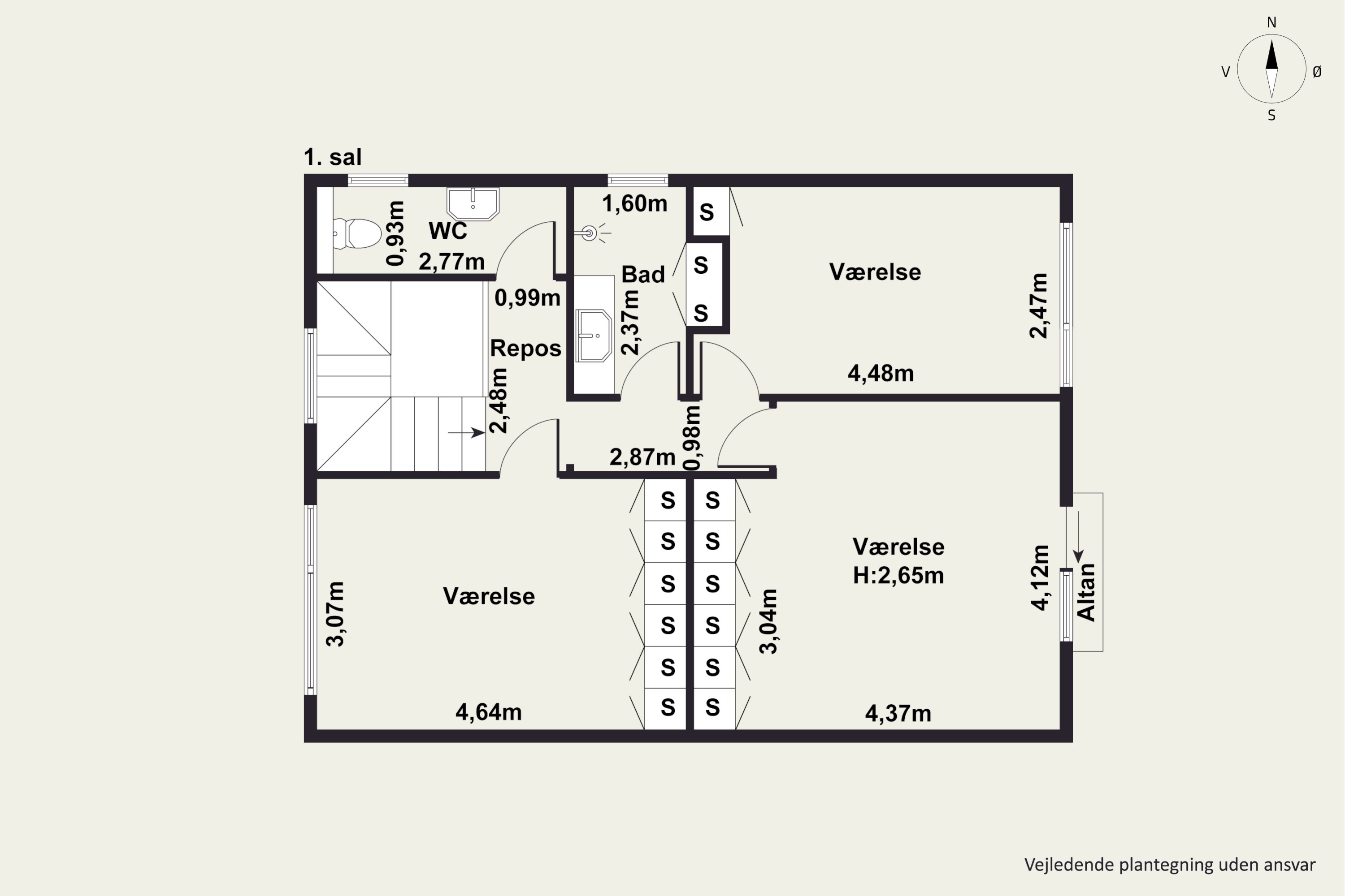 Plantegninger billede af Olesvej 20, 2830 Virum